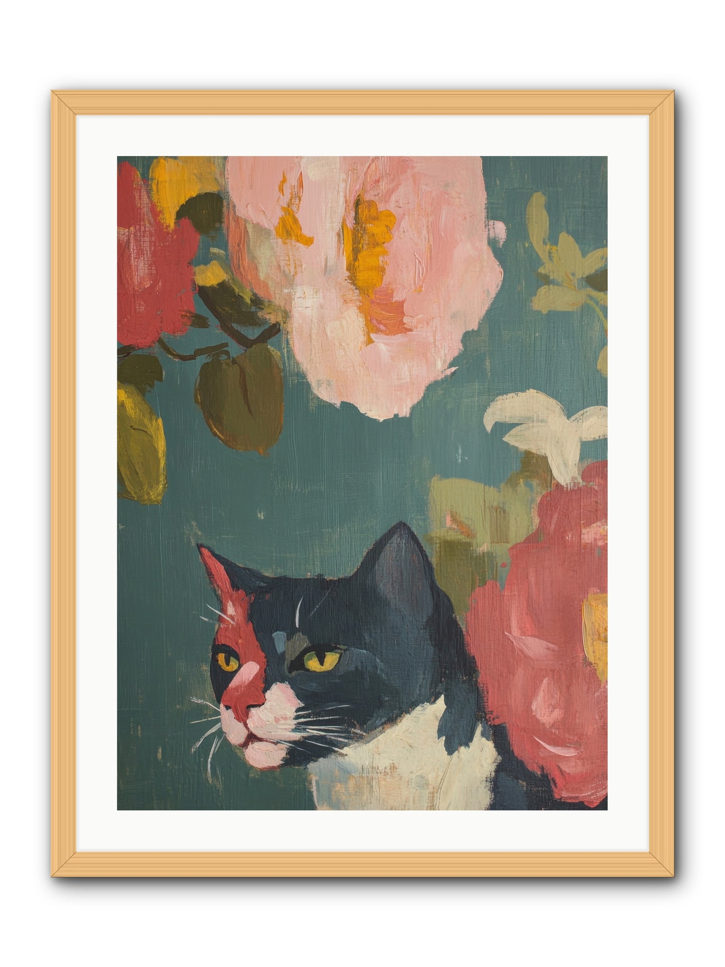 Patchwork Darling -- Framed Print - Natural 24x32