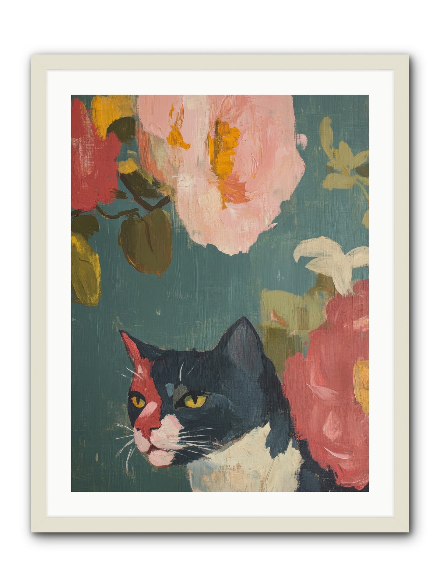 Patchwork Darling -- Framed Print - White 24x32