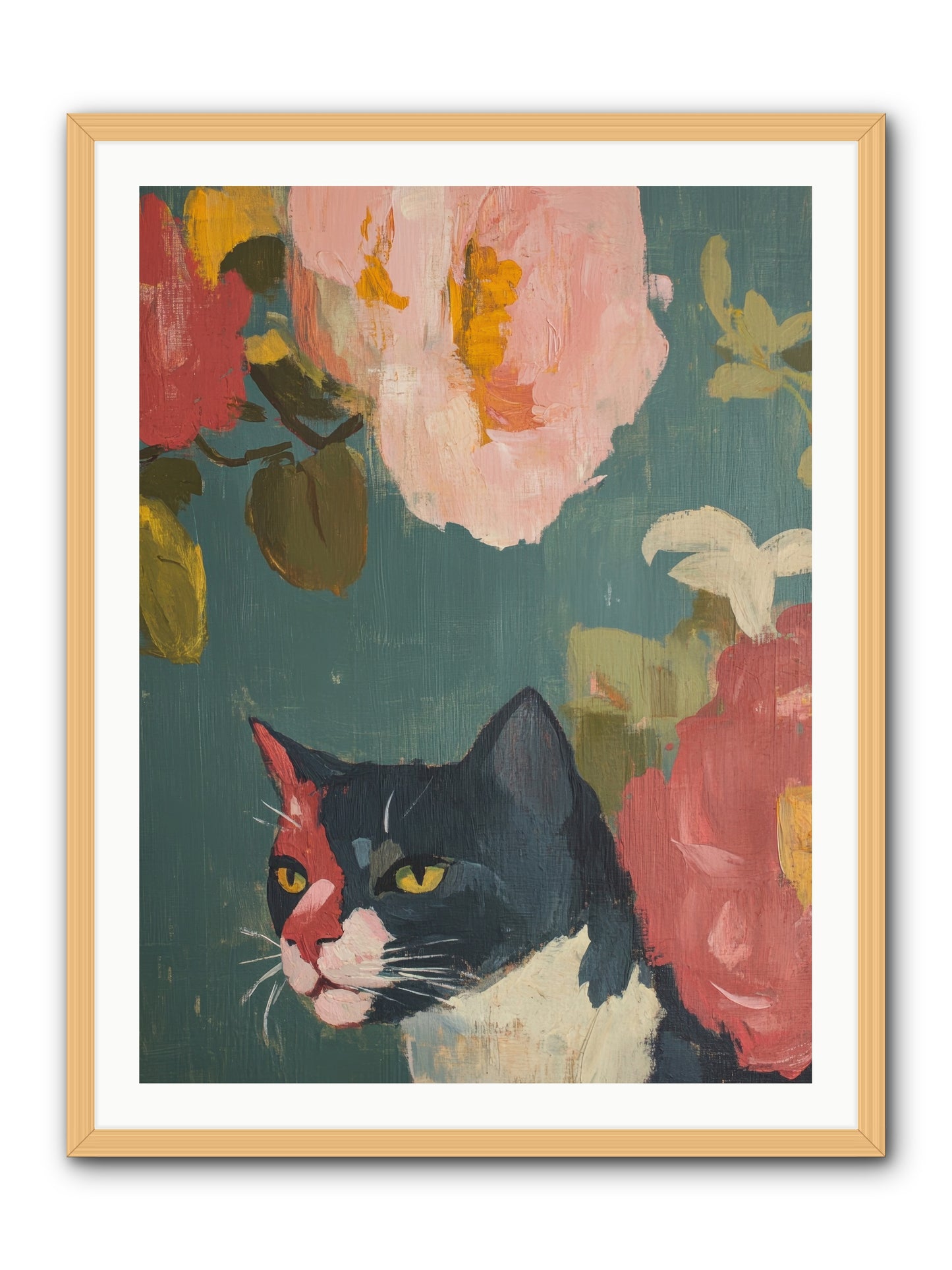 Patchwork Darling -- Framed Print - Natural 30x40