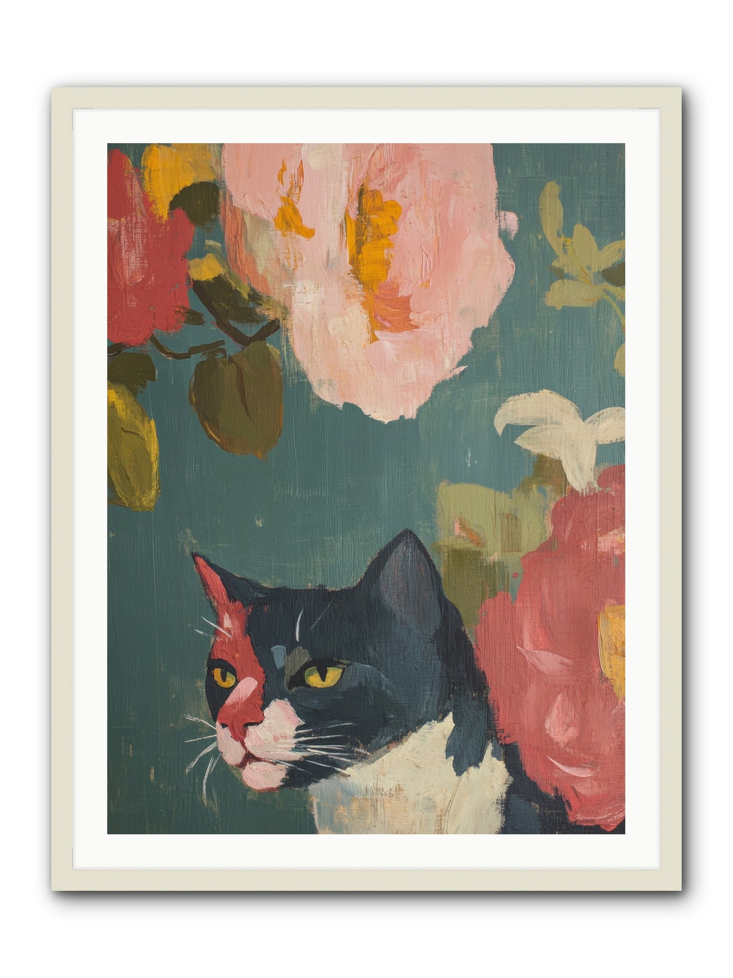 Patchwork Darling -- Framed Print - White 30x40