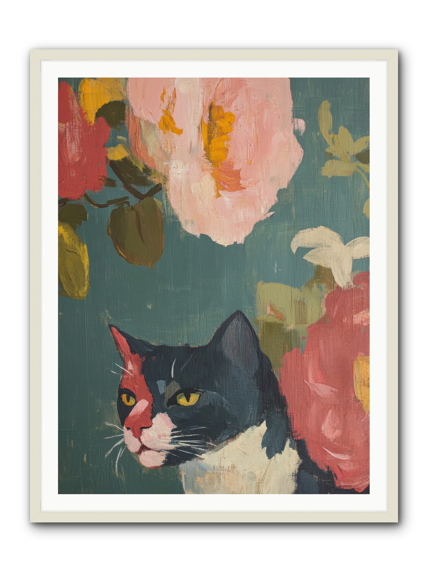 Patchwork Darling -- Framed Print - White 36x48