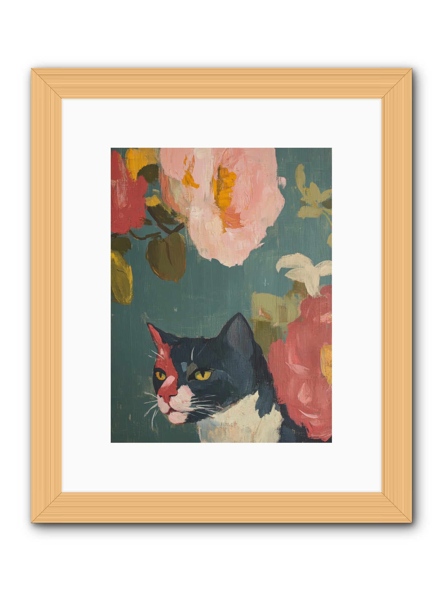 Patchwork Darling -- Framed Print - Natural 9x12