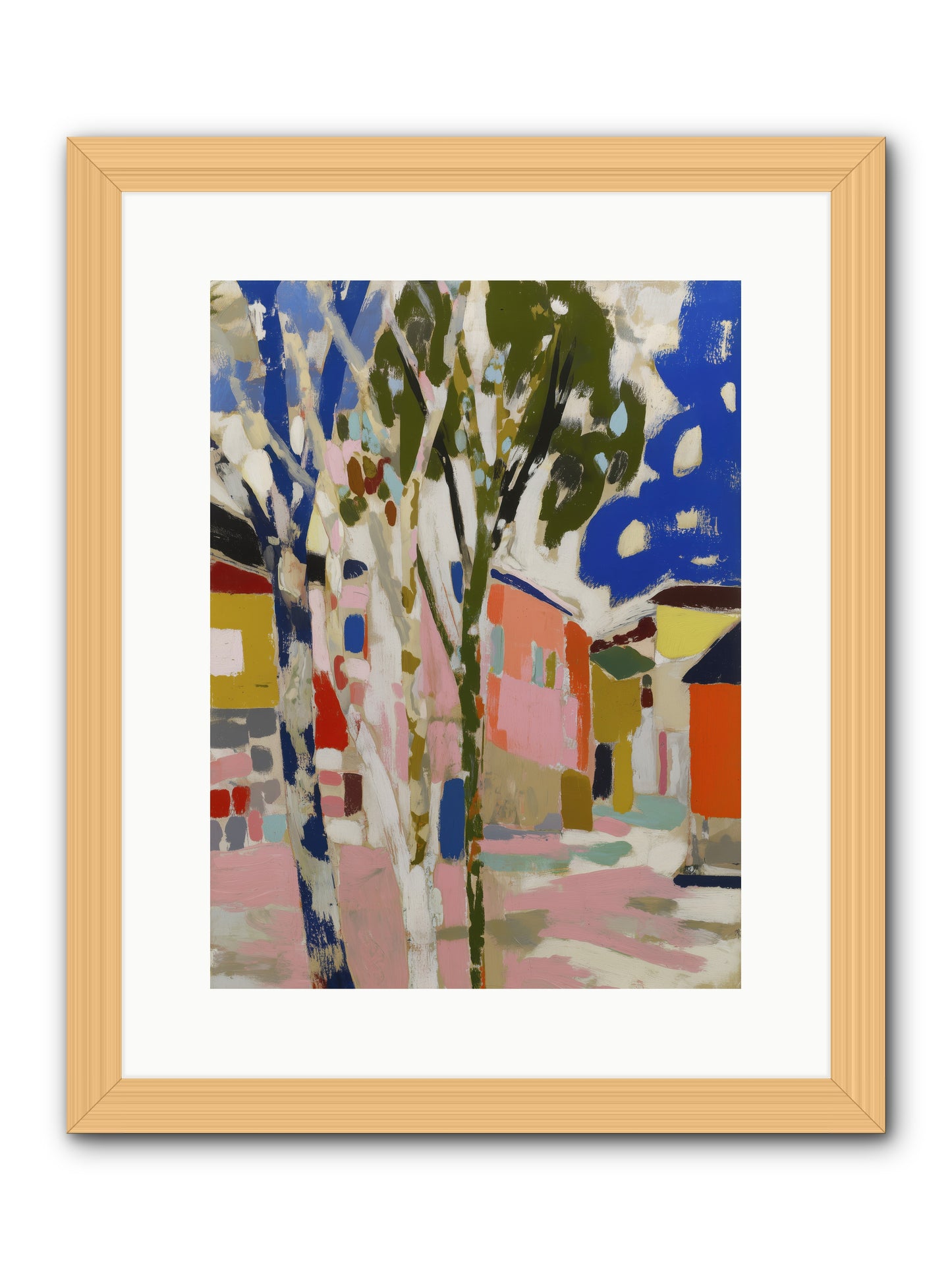 Pattern In Slumber -- Framed Print - Natural 12x16