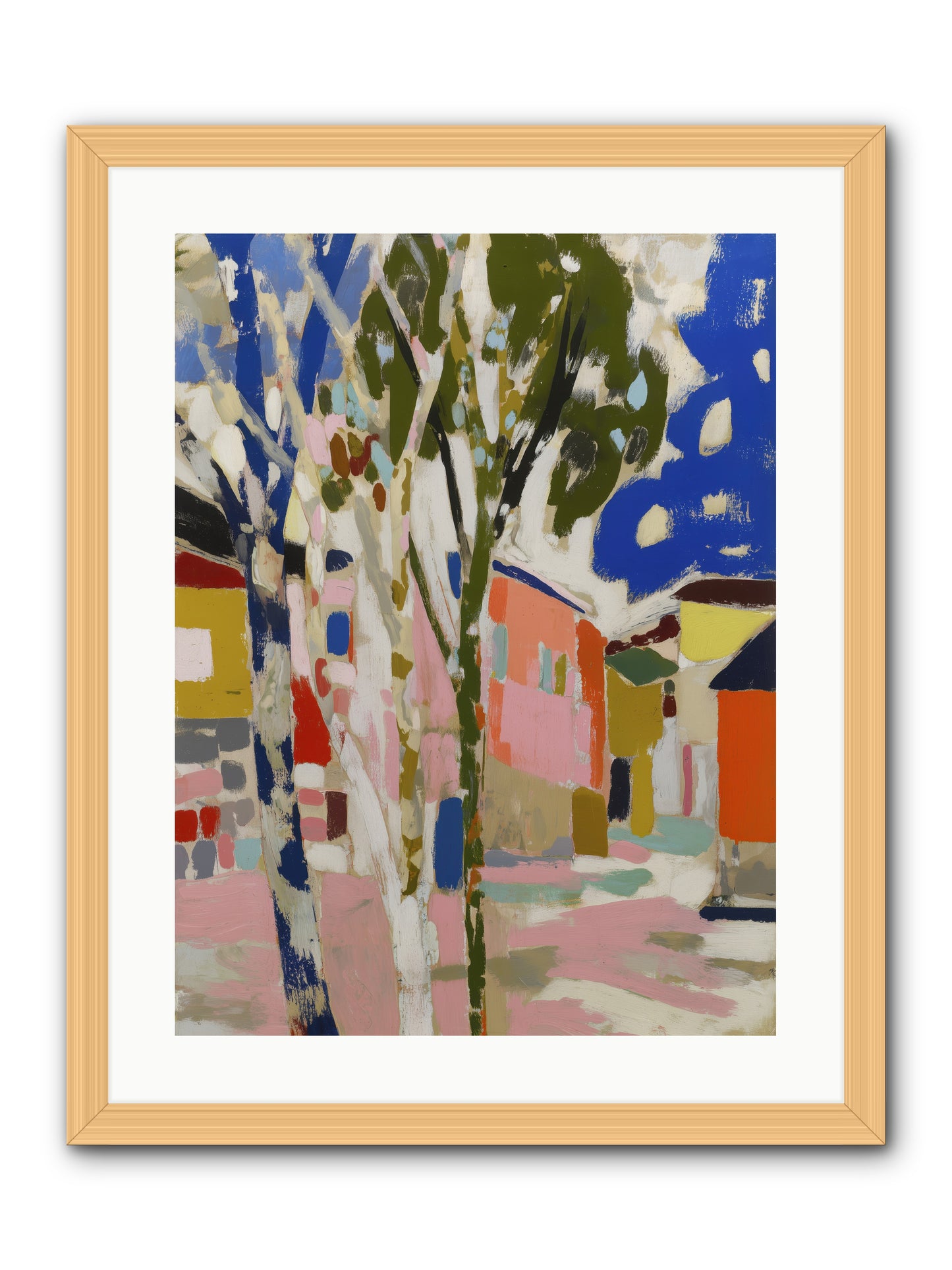 Pattern In Slumber -- Framed Print - Natural 18x24