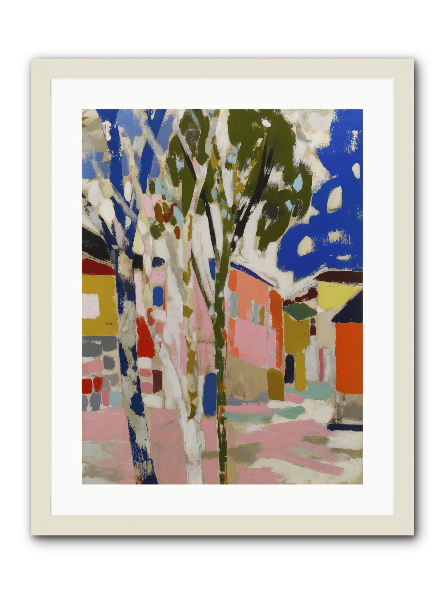Pattern In Slumber -- Framed Print - White 18x24