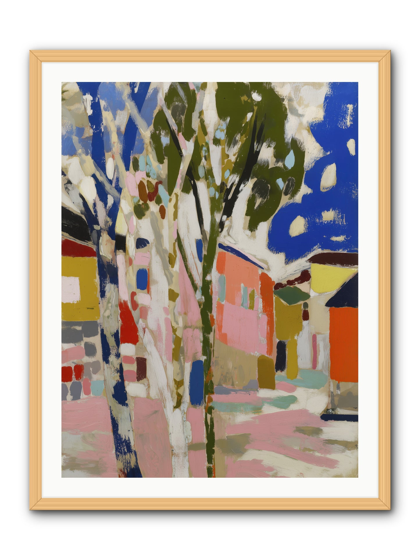Pattern In Slumber -- Framed Print - Natural 30x40