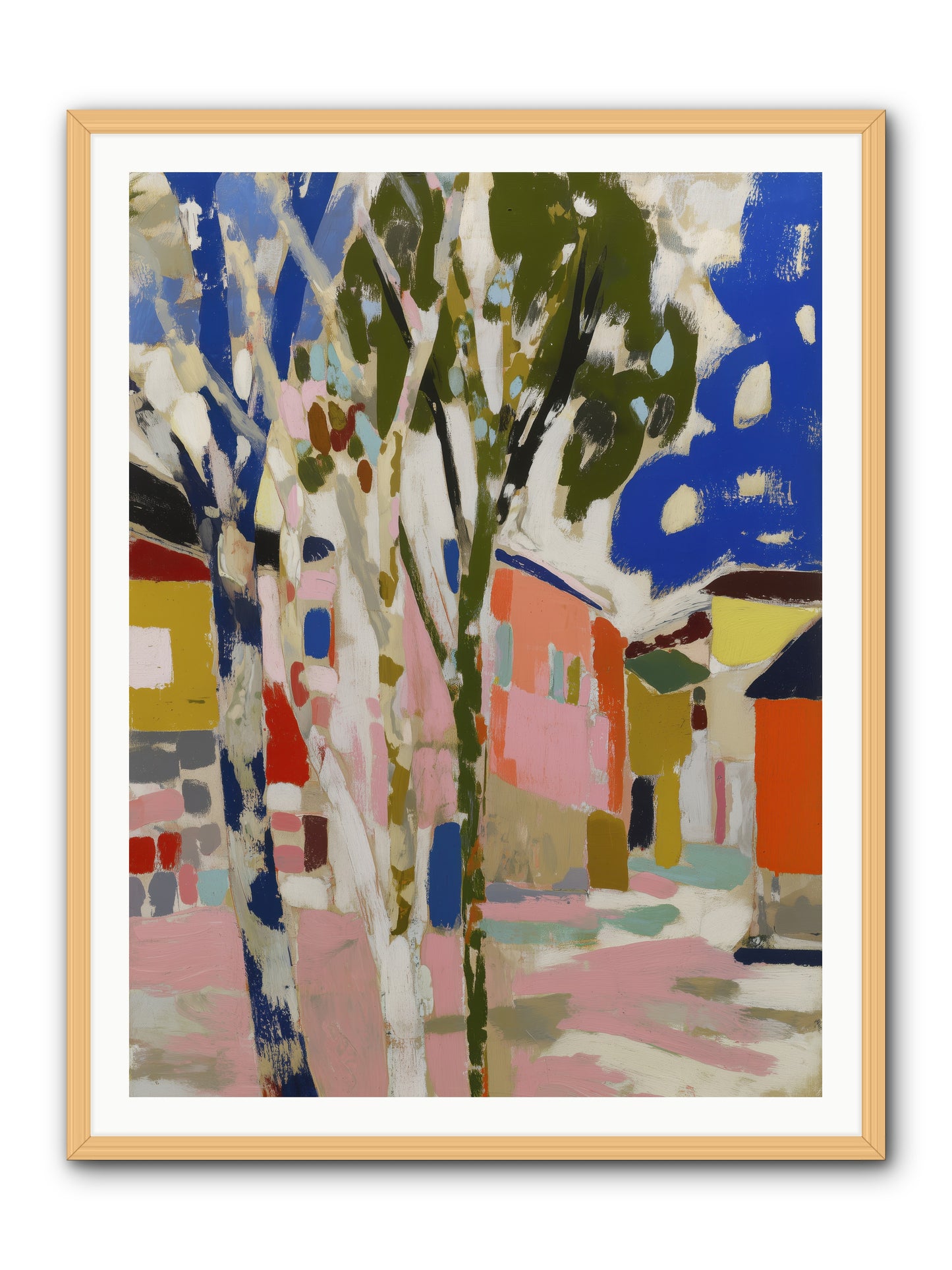 Pattern In Slumber -- Framed Print - Natural 36x48