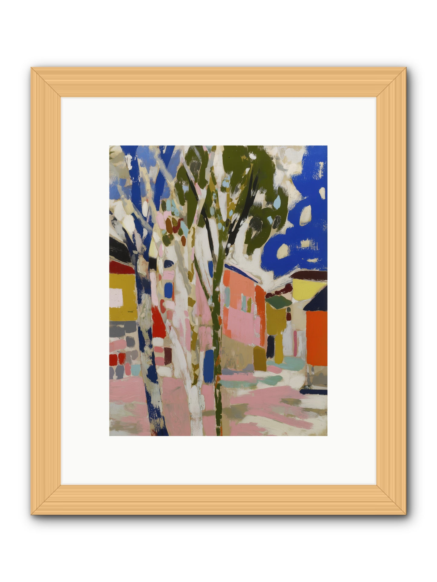 Pattern In Slumber -- Framed Print - Natural 9x12