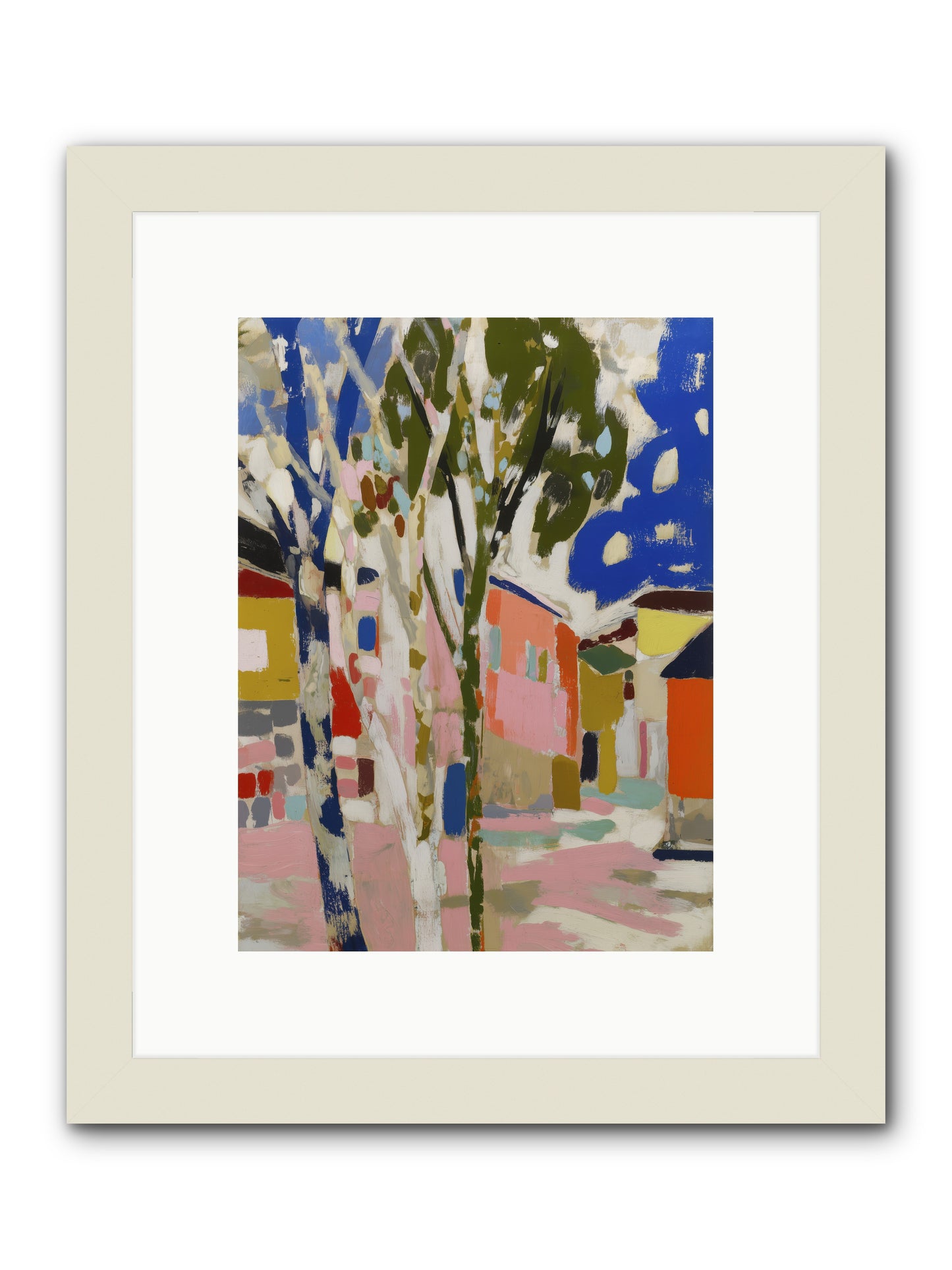 Pattern In Slumber -- Framed Print - White 9x12