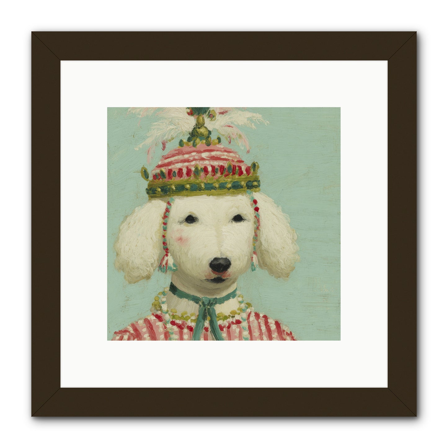 Paws & Peppermints -- Framed Print - Black 10x10