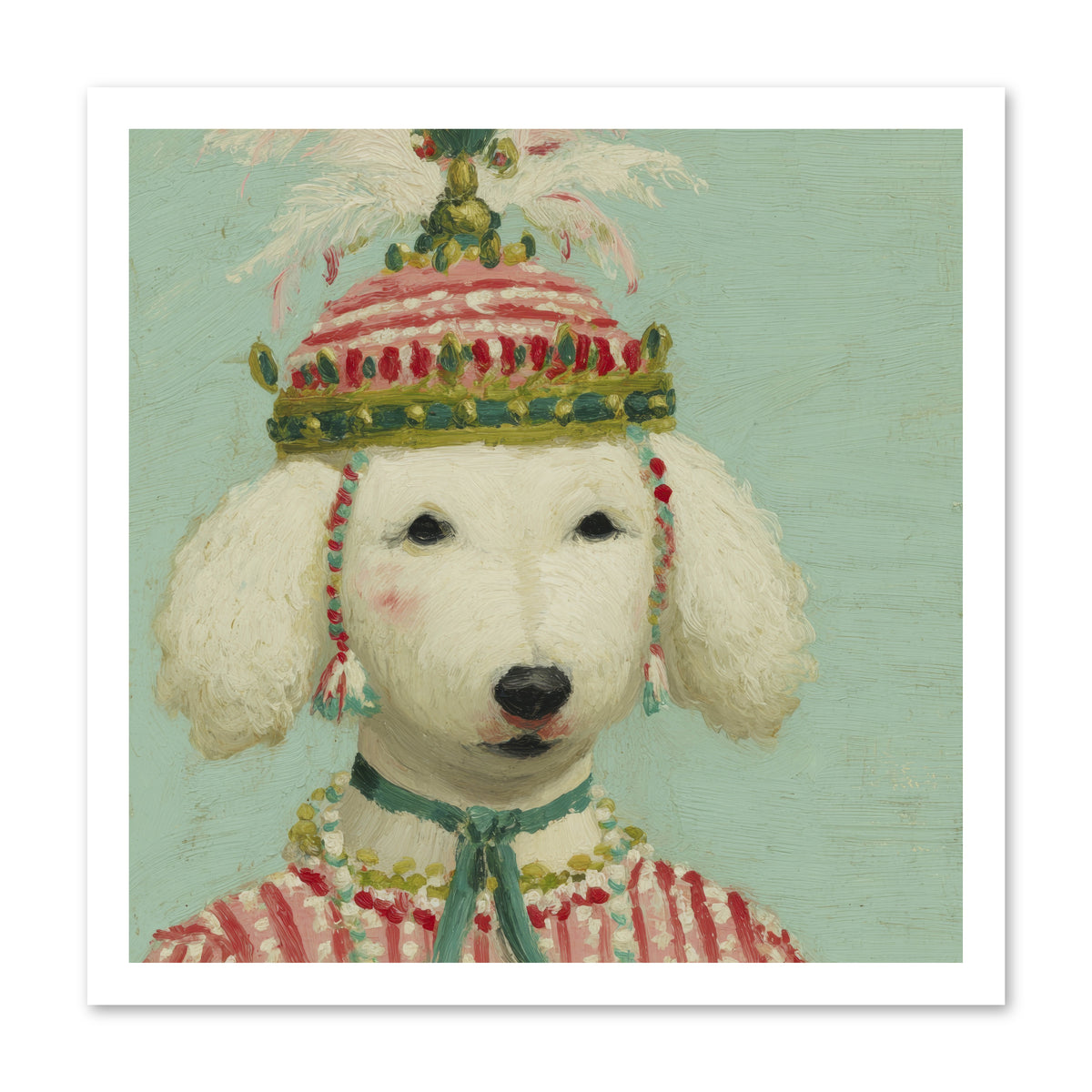 Paws & Peppermints -- Paper Print 20x20