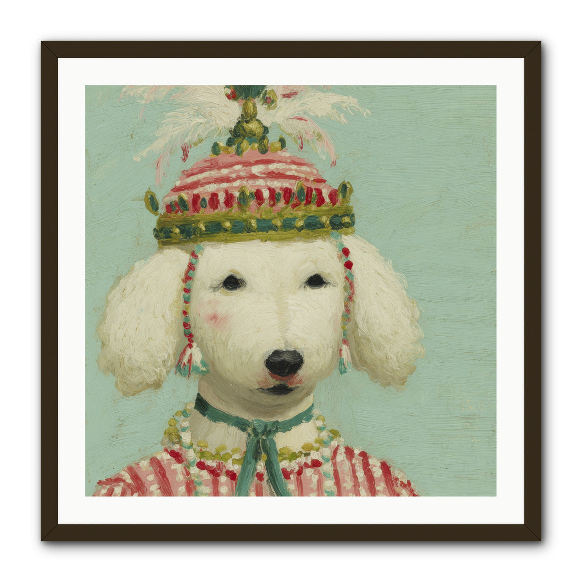 Paws & Peppermints -- Framed Print - Black 30x30