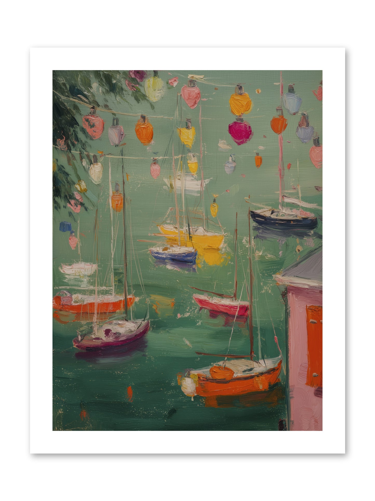 Peaceful Anchorage  -- Paper Print 12x16