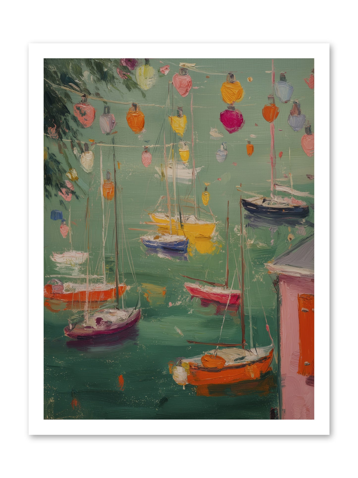 Peaceful Anchorage  -- Loose Canvas Print 18x24