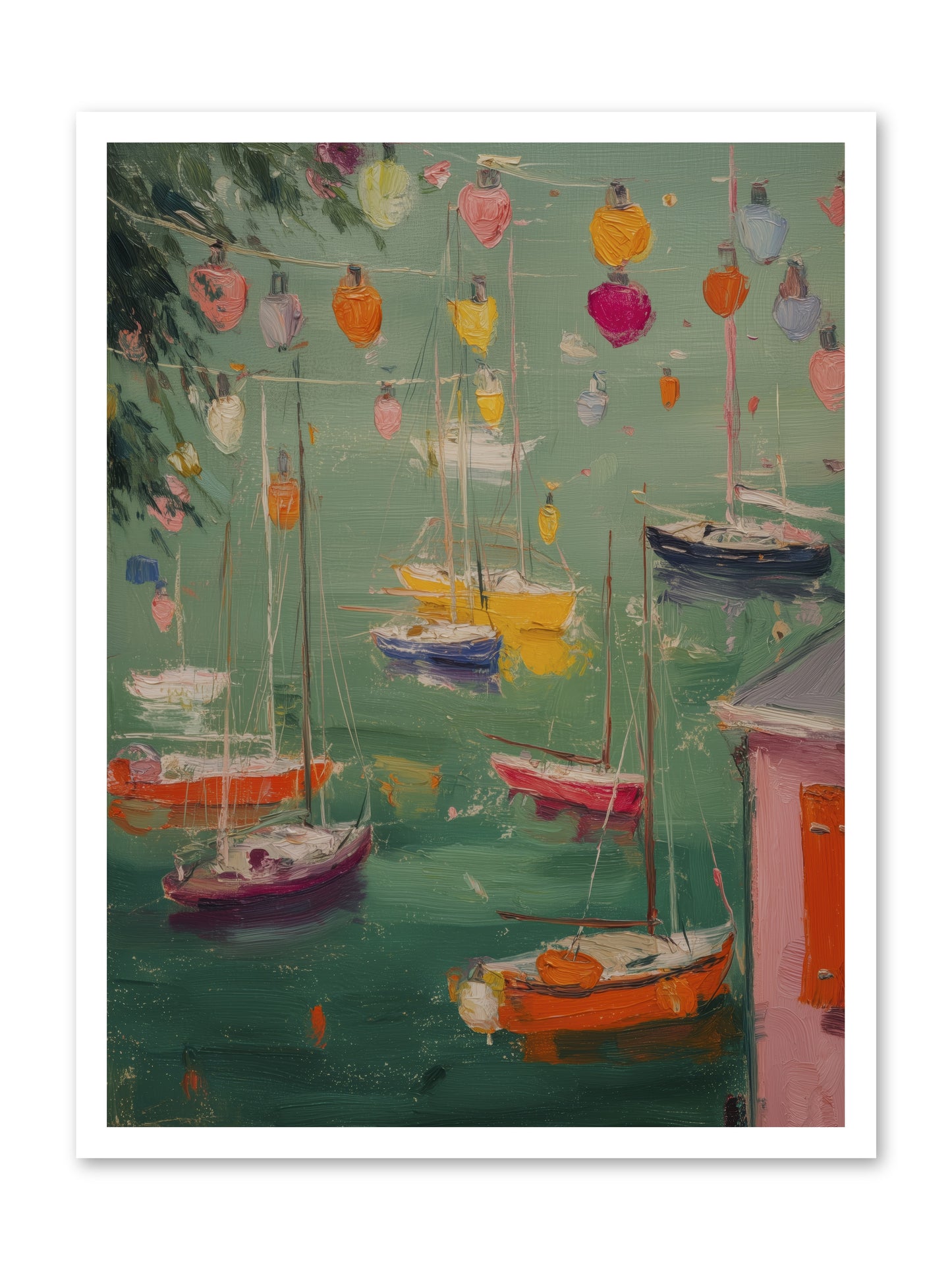 Peaceful Anchorage  -- Loose Canvas Print 24x32