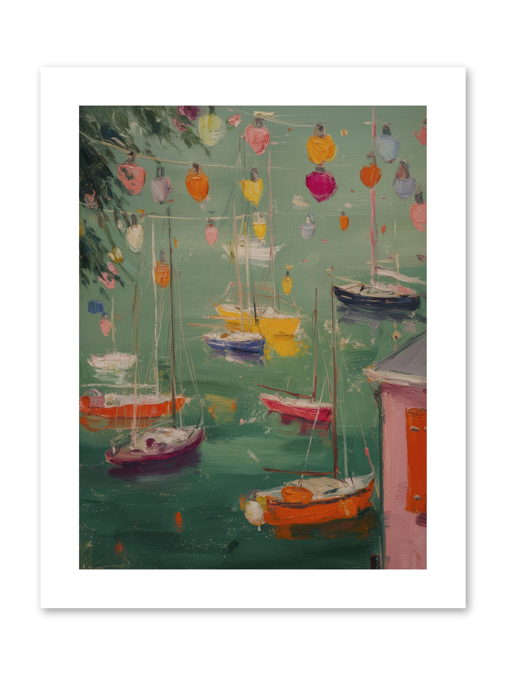 Peaceful Anchorage  -- Paper Print 9x12