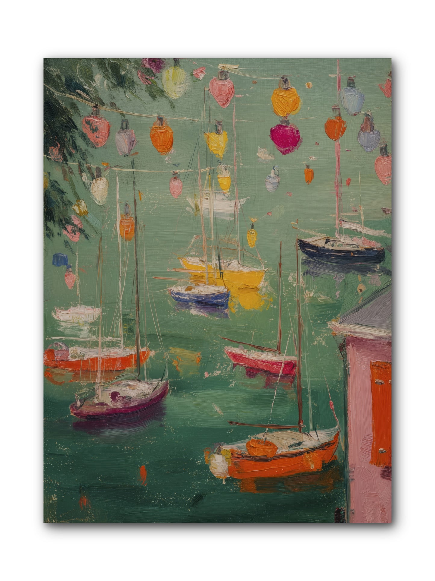 Peaceful Anchorage  -- Wrapped Canvas 9x12