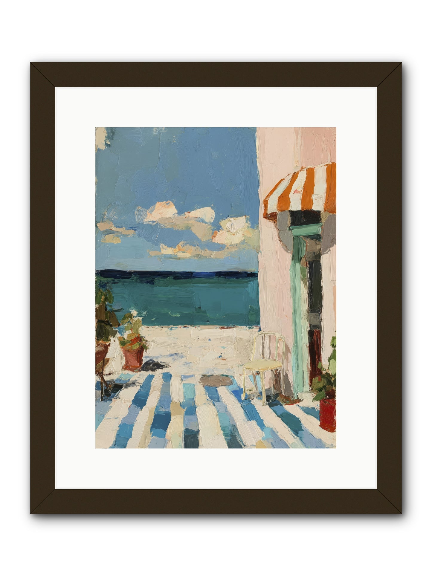 Peaceful Perch -- Framed Print - Black 12x16