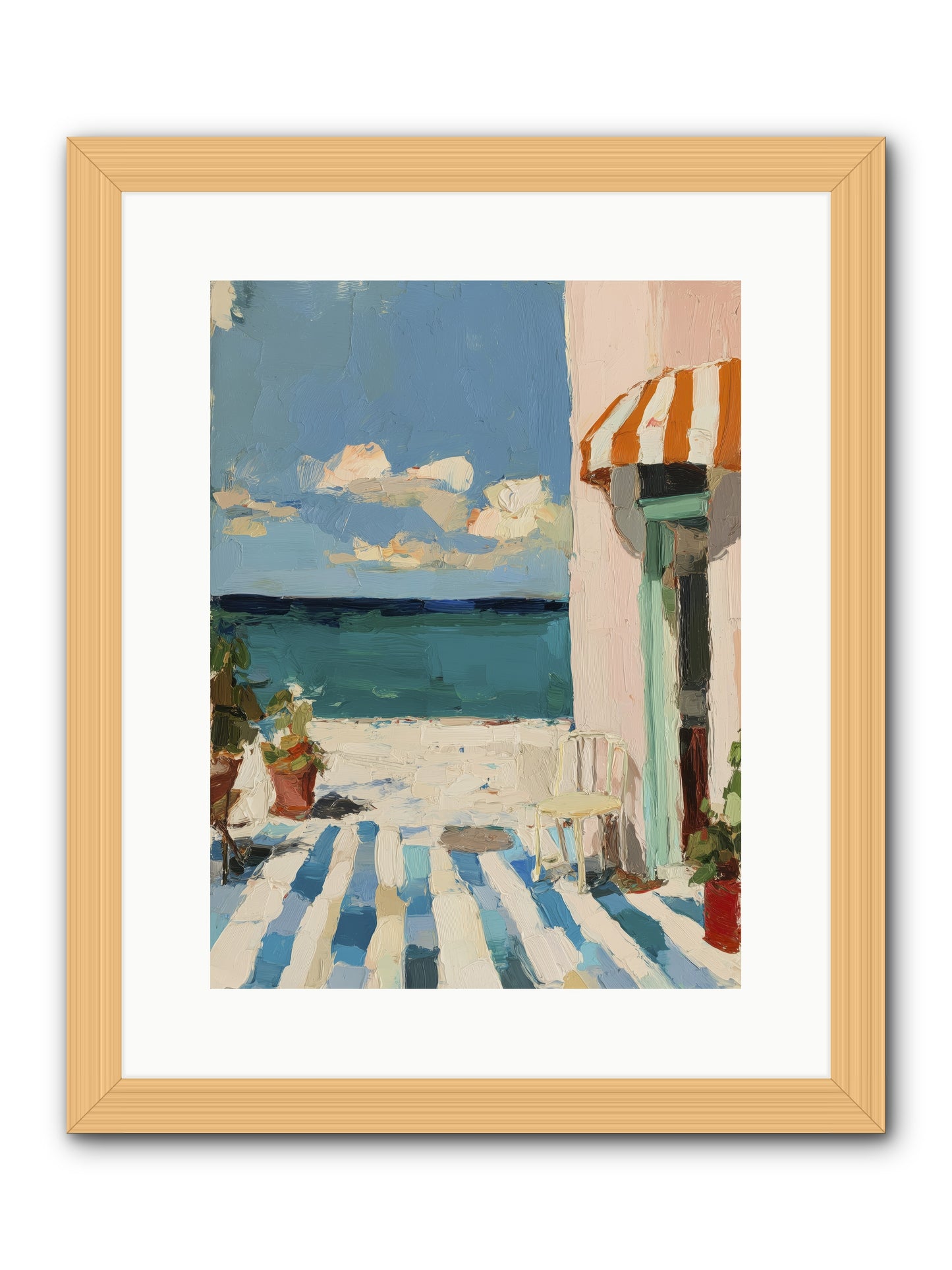 Peaceful Perch -- Framed Print - Natural 12x16