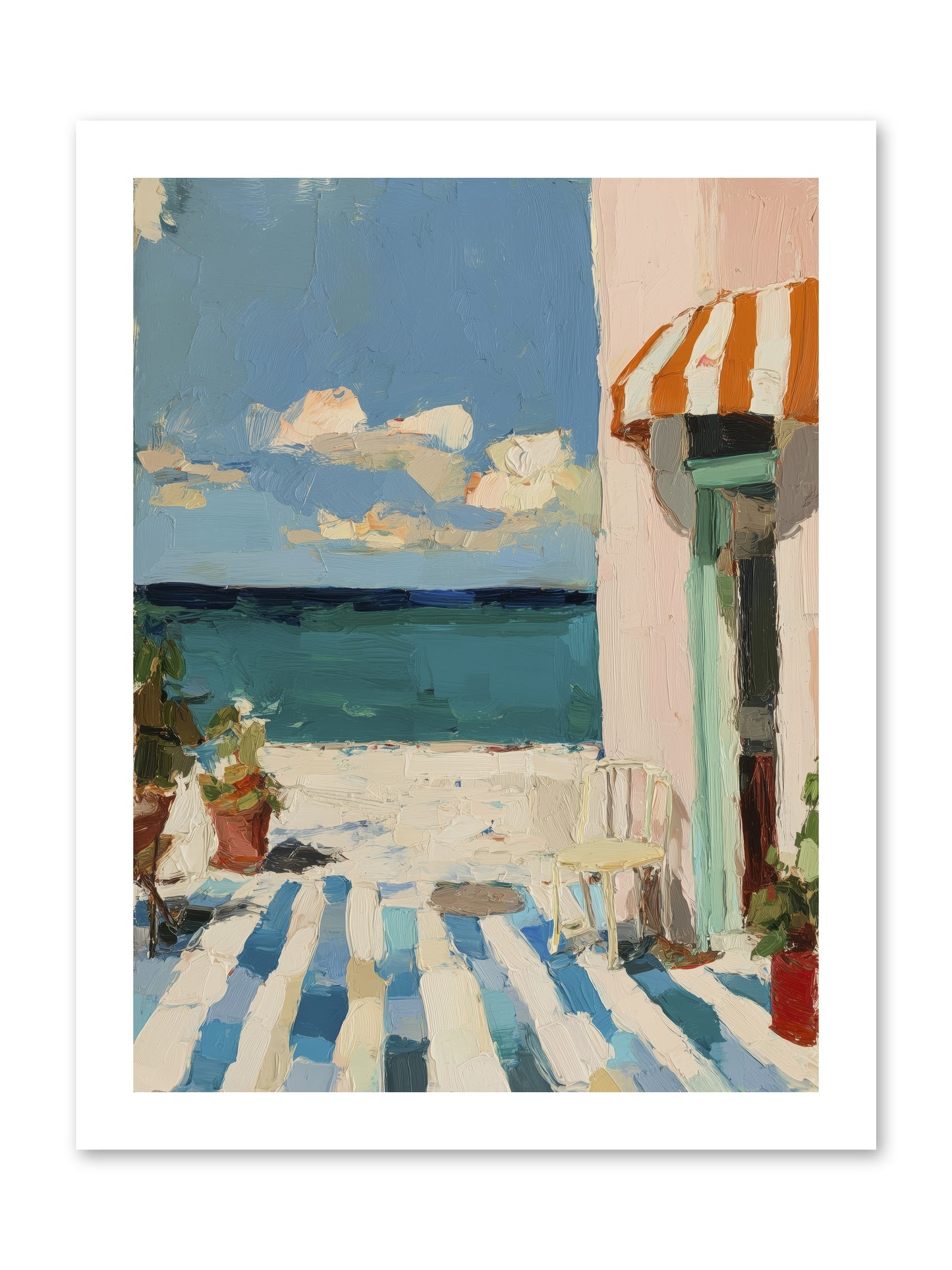Peaceful Perch -- Paper Print 12x16