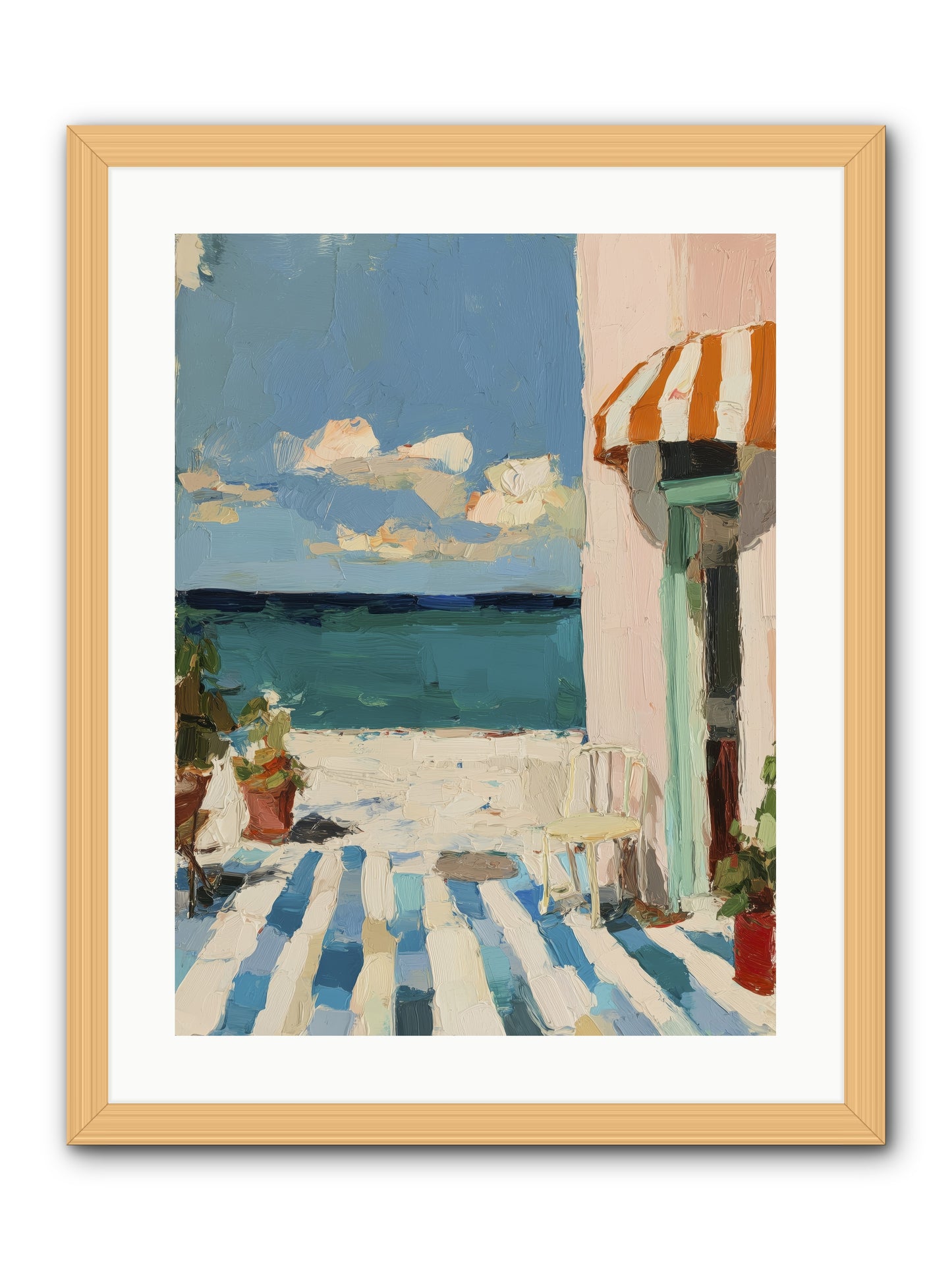 Peaceful Perch -- Framed Print - Natural 18x24