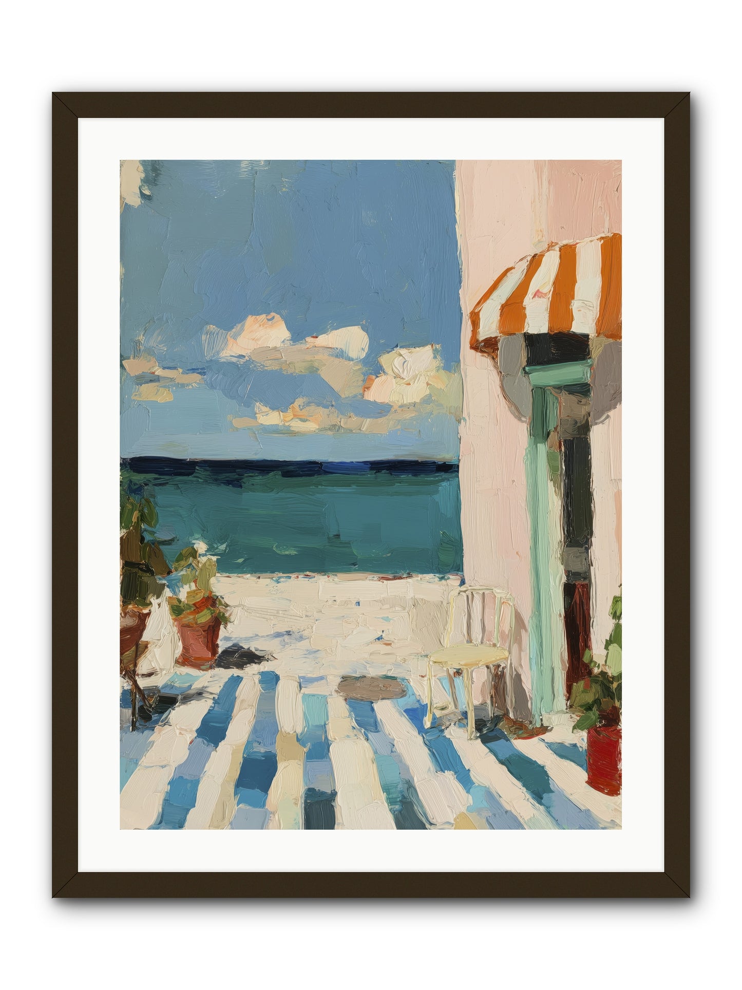 Peaceful Perch -- Framed Print - Black 24x32