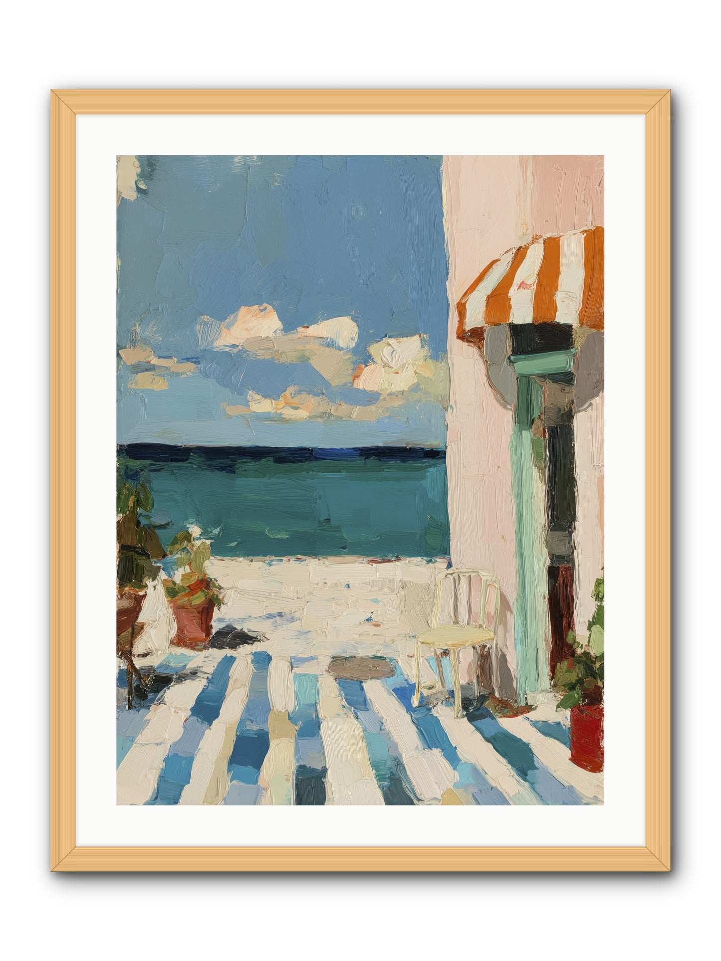 Peaceful Perch -- Framed Print - Natural 24x32