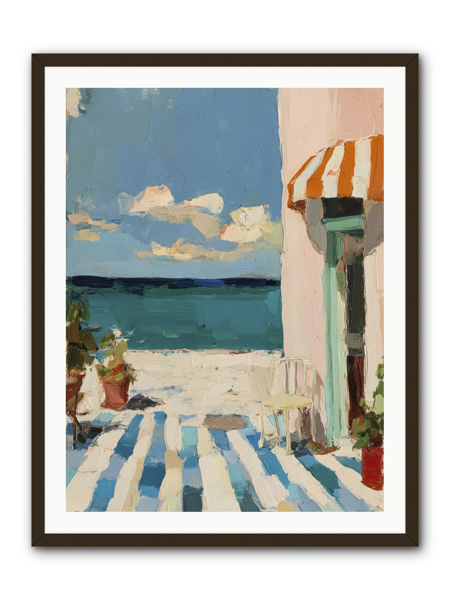 Peaceful Perch -- Framed Print - Black 30x40