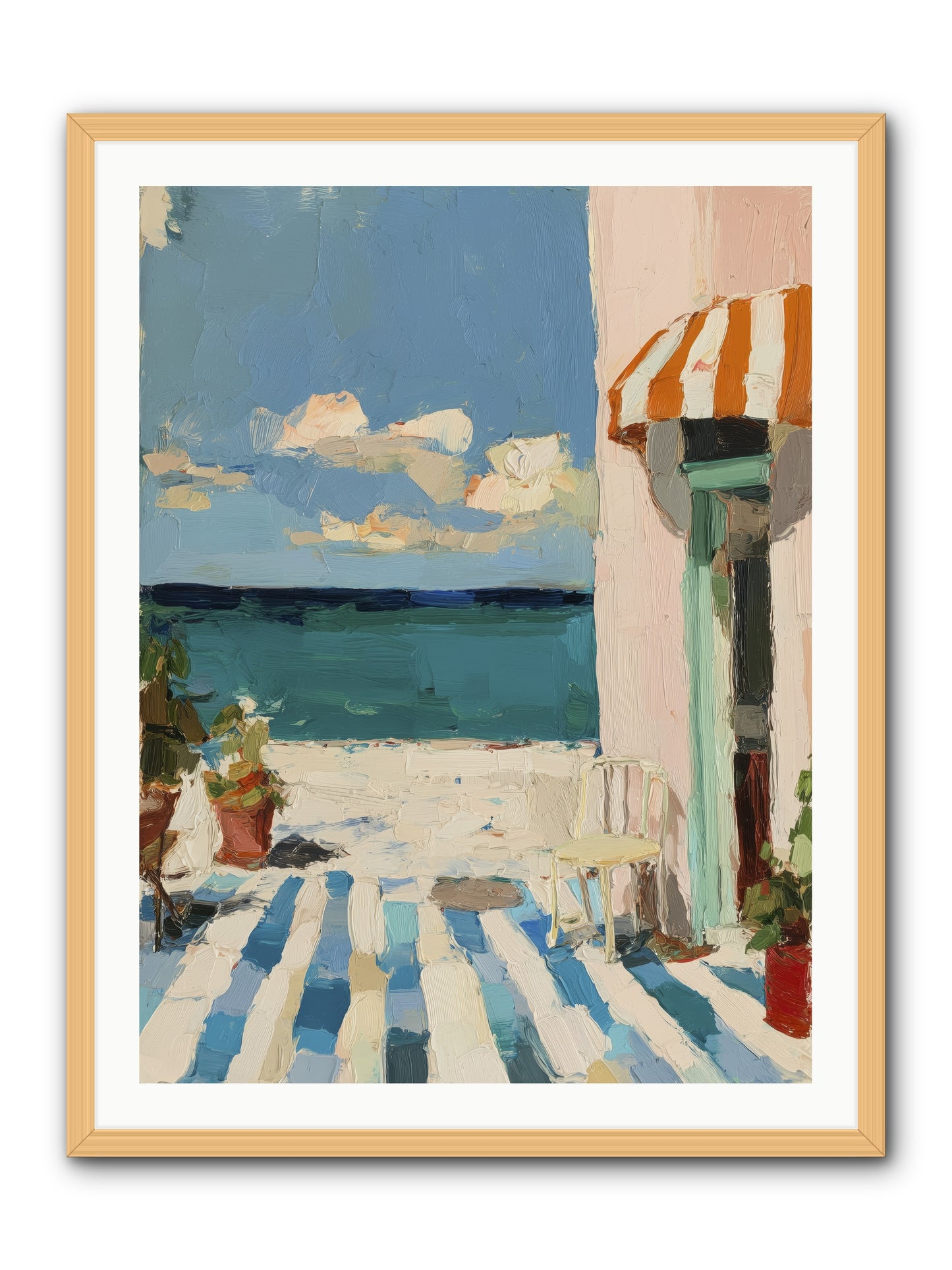 Peaceful Perch -- Framed Print - Natural 30x40