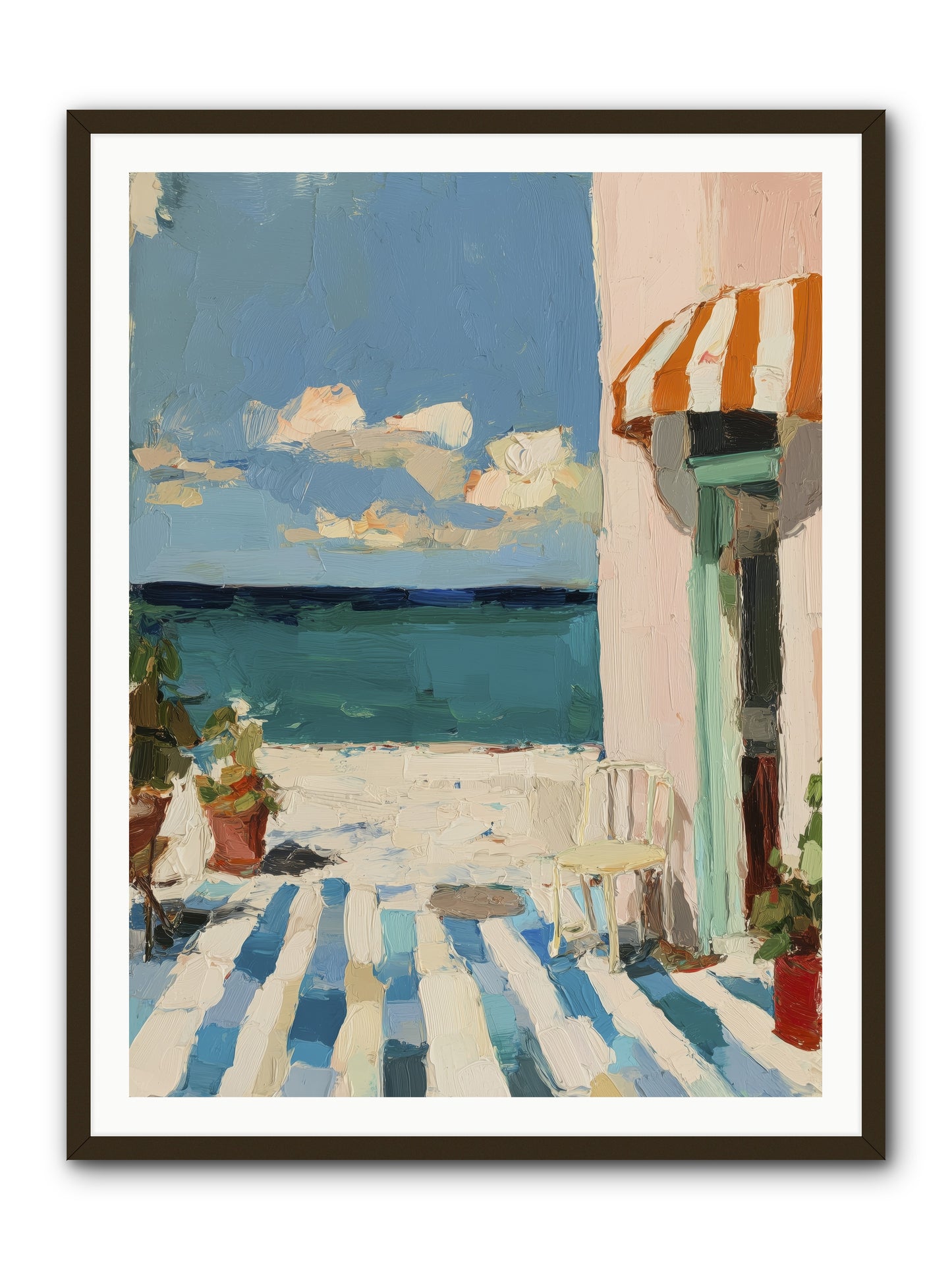 Peaceful Perch -- Framed Print - Black 36x48
