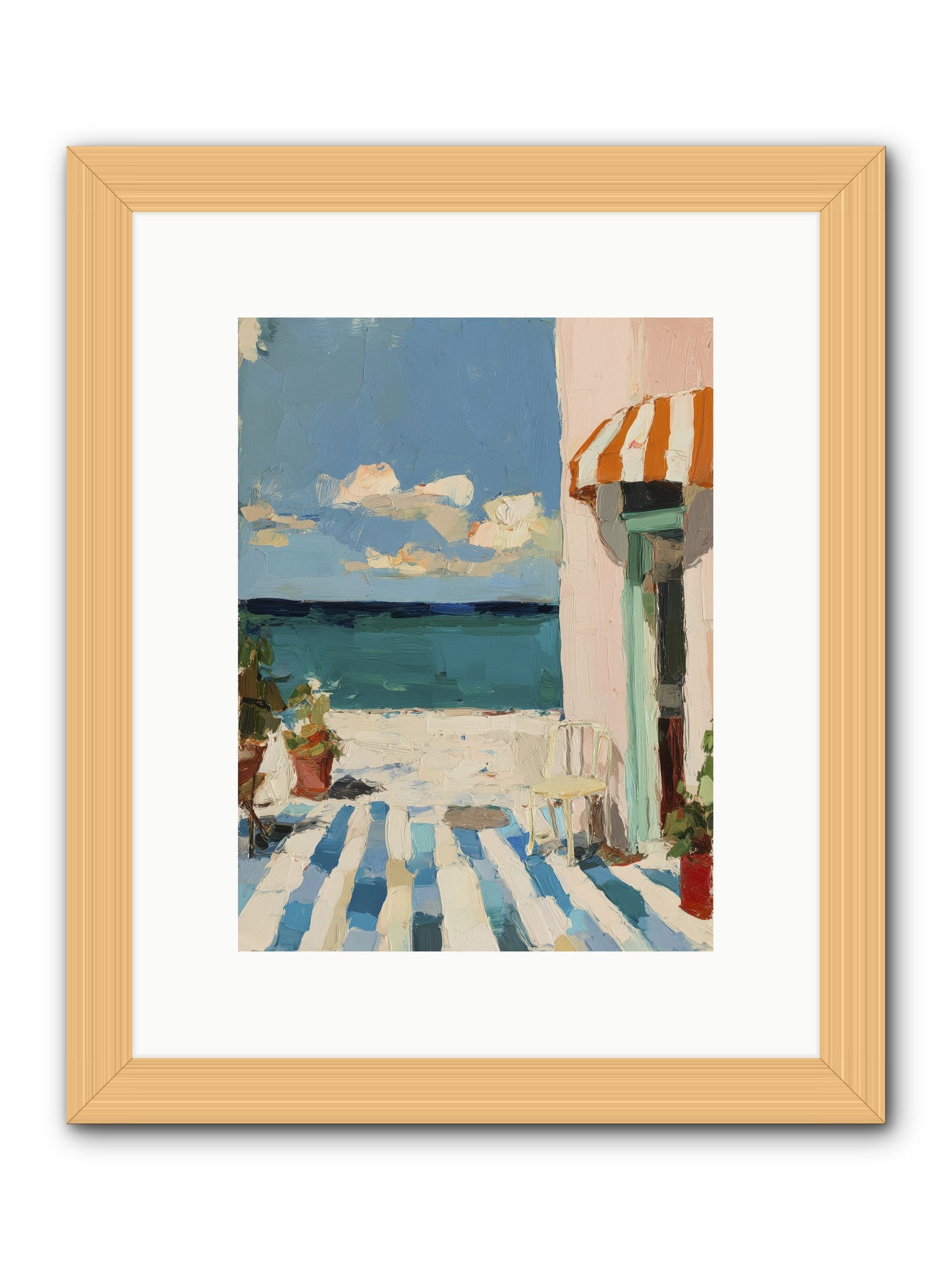 Peaceful Perch -- Framed Print - Natural 9x12