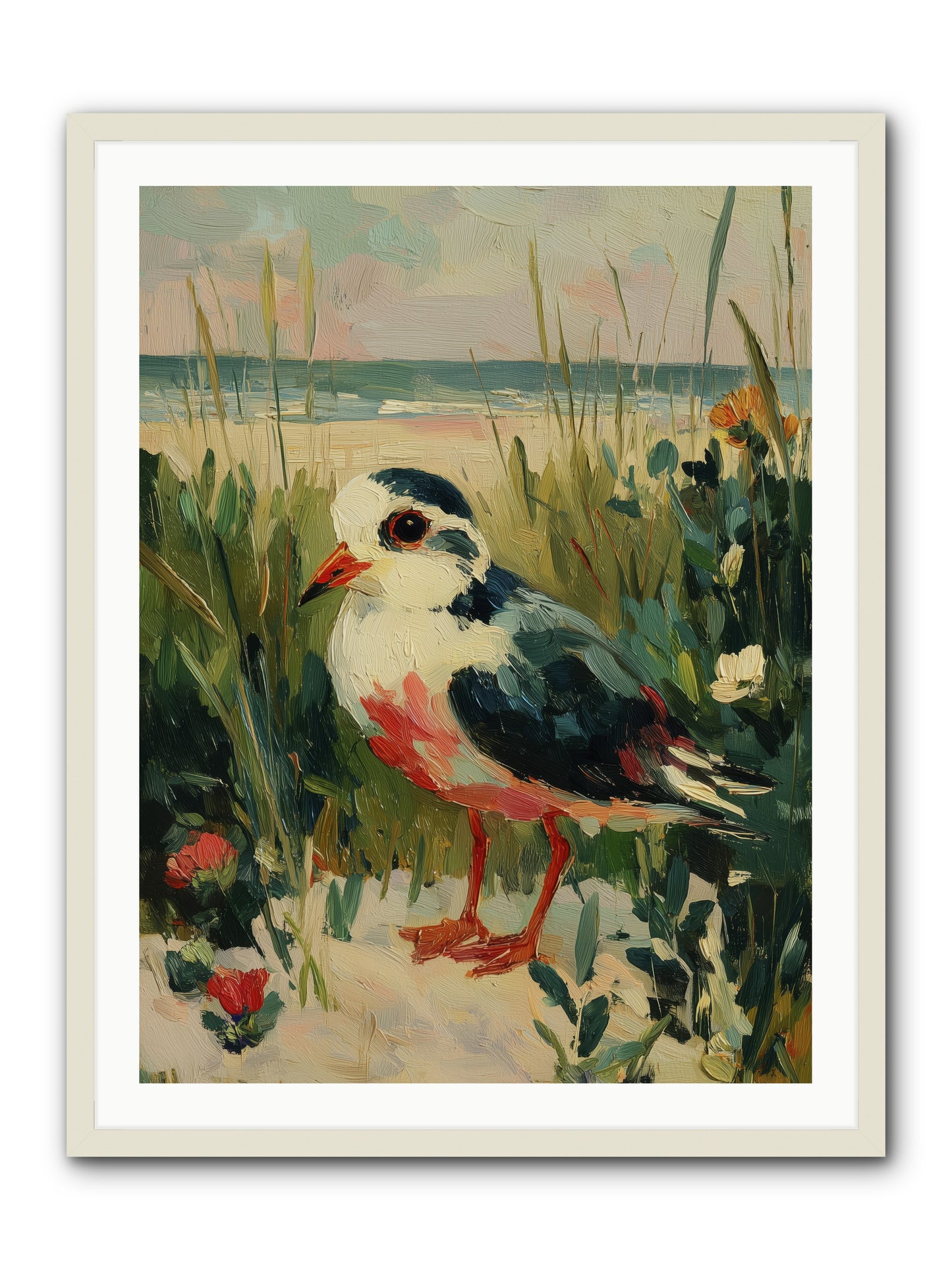 Peaceful Wandering -- Framed Print - White 30x40