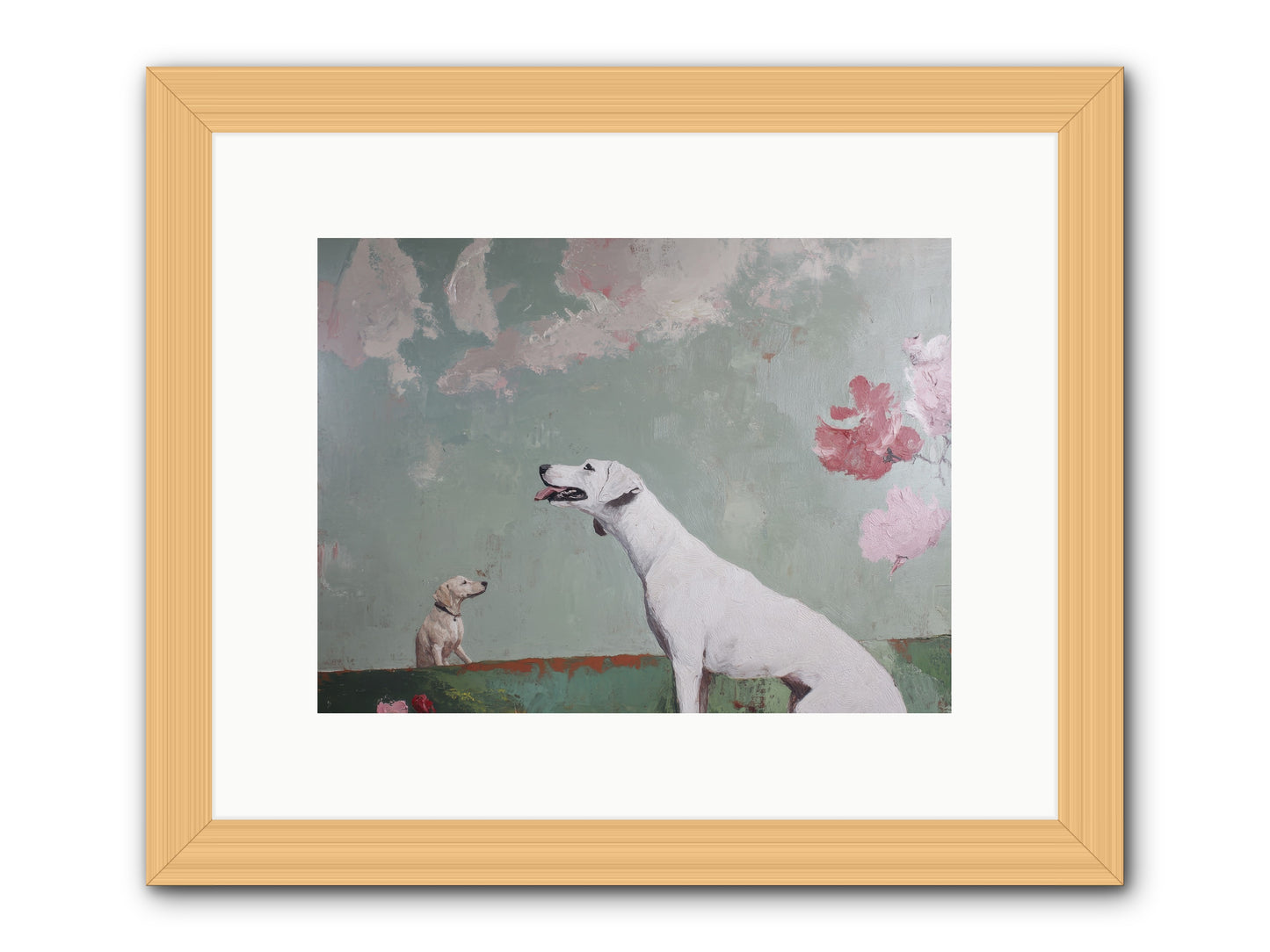 Peaceful Wisdom -- Framed Print - Natural 12x9