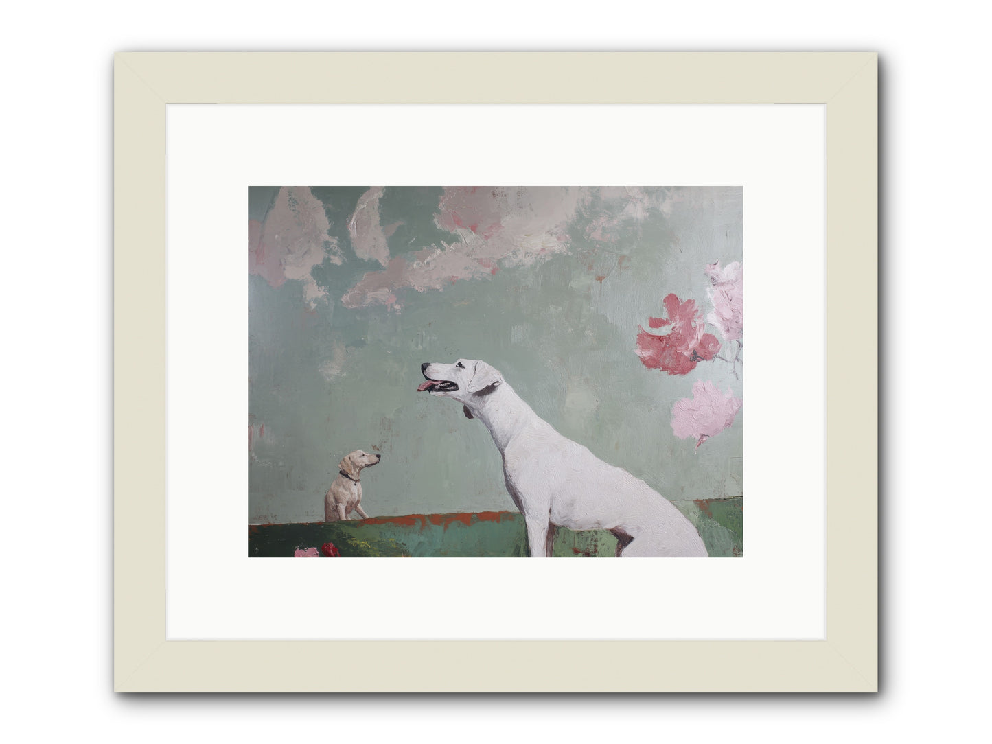 Peaceful Wisdom -- Framed Print - White 12x9
