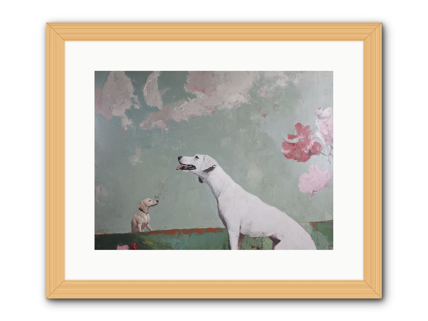 Peaceful Wisdom -- Framed Print - Natural 16x12