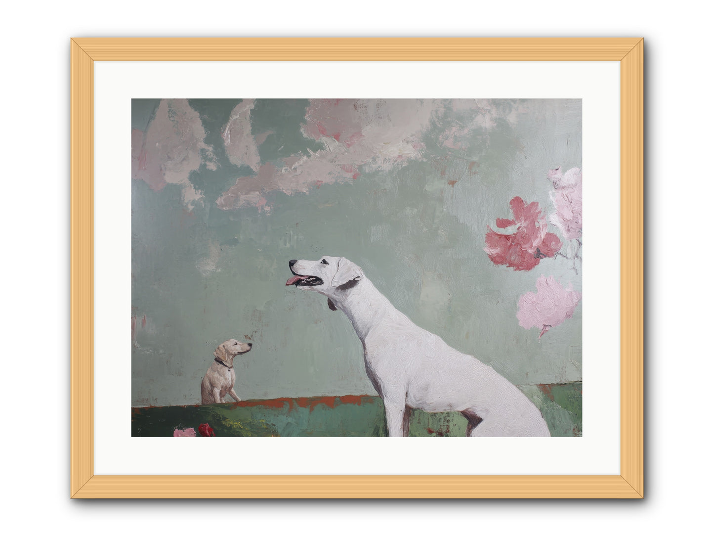 Peaceful Wisdom -- Framed Print - Natural 24x18
