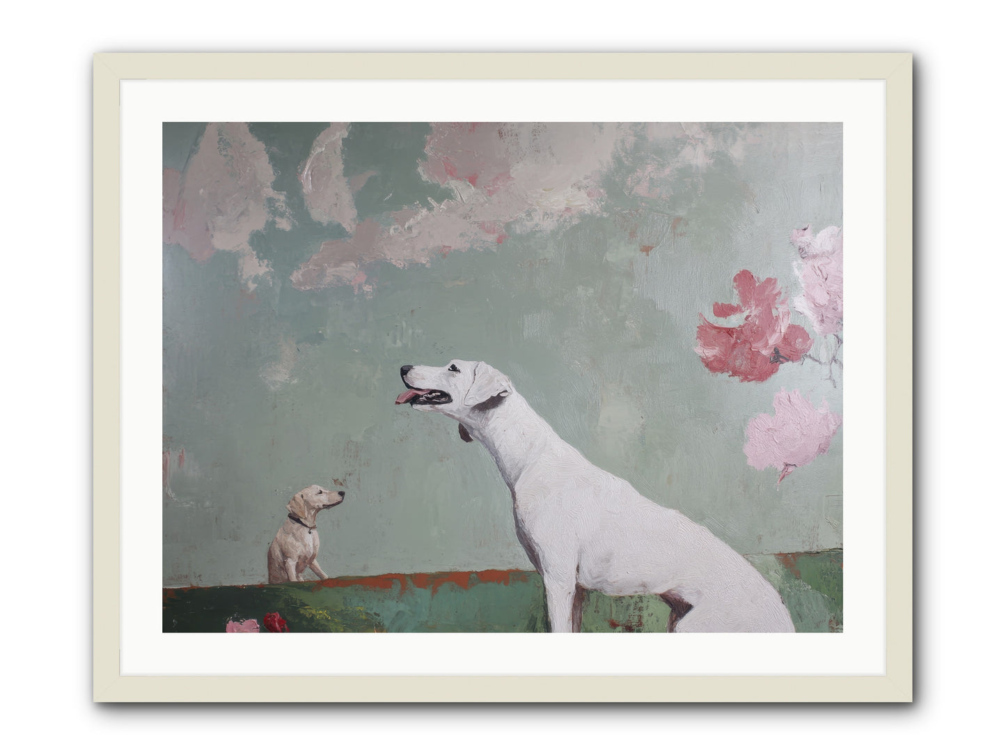 Peaceful Wisdom -- Framed Print - White 32x24