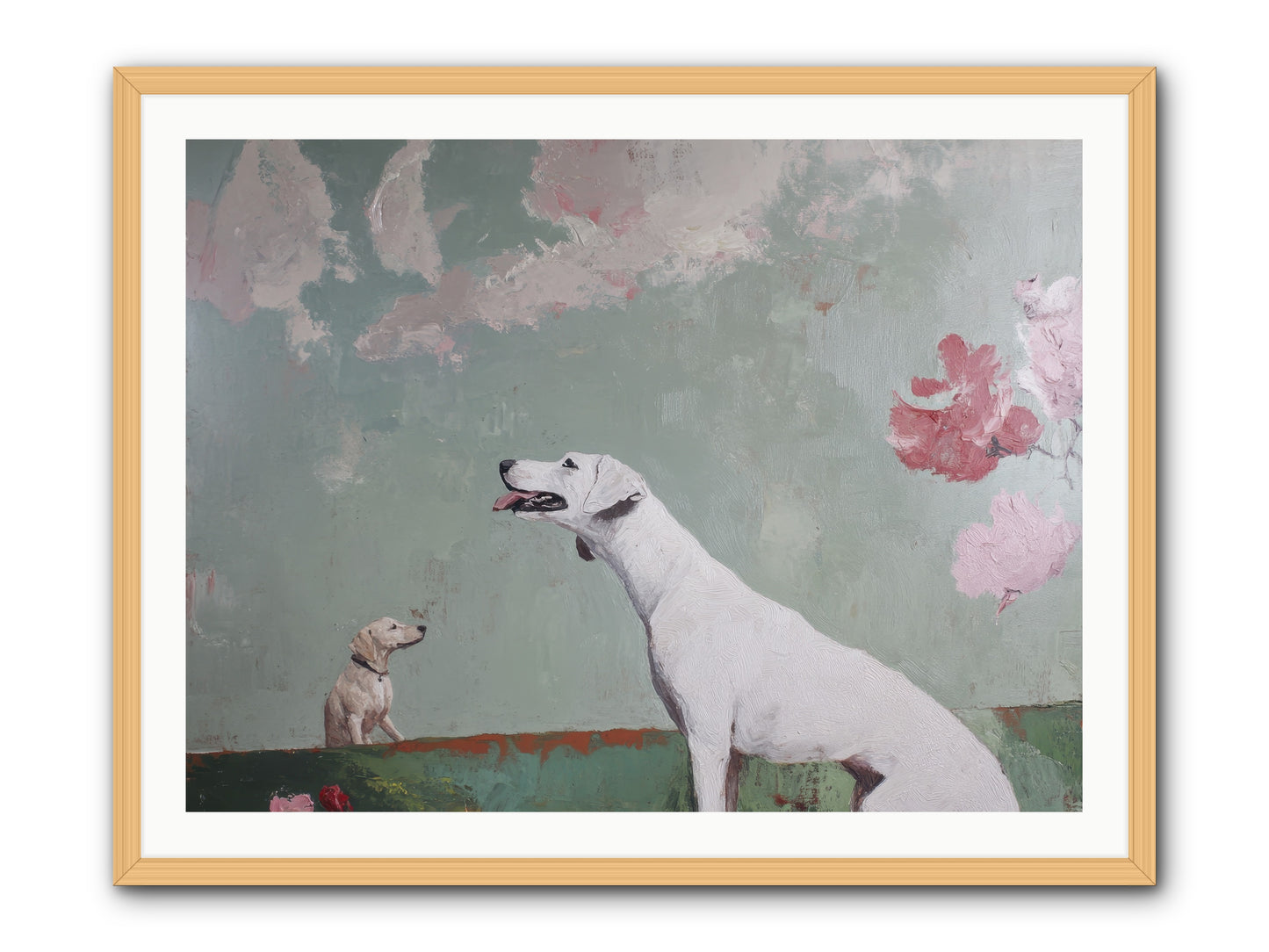 Peaceful Wisdom -- Framed Print - Natural 40x30