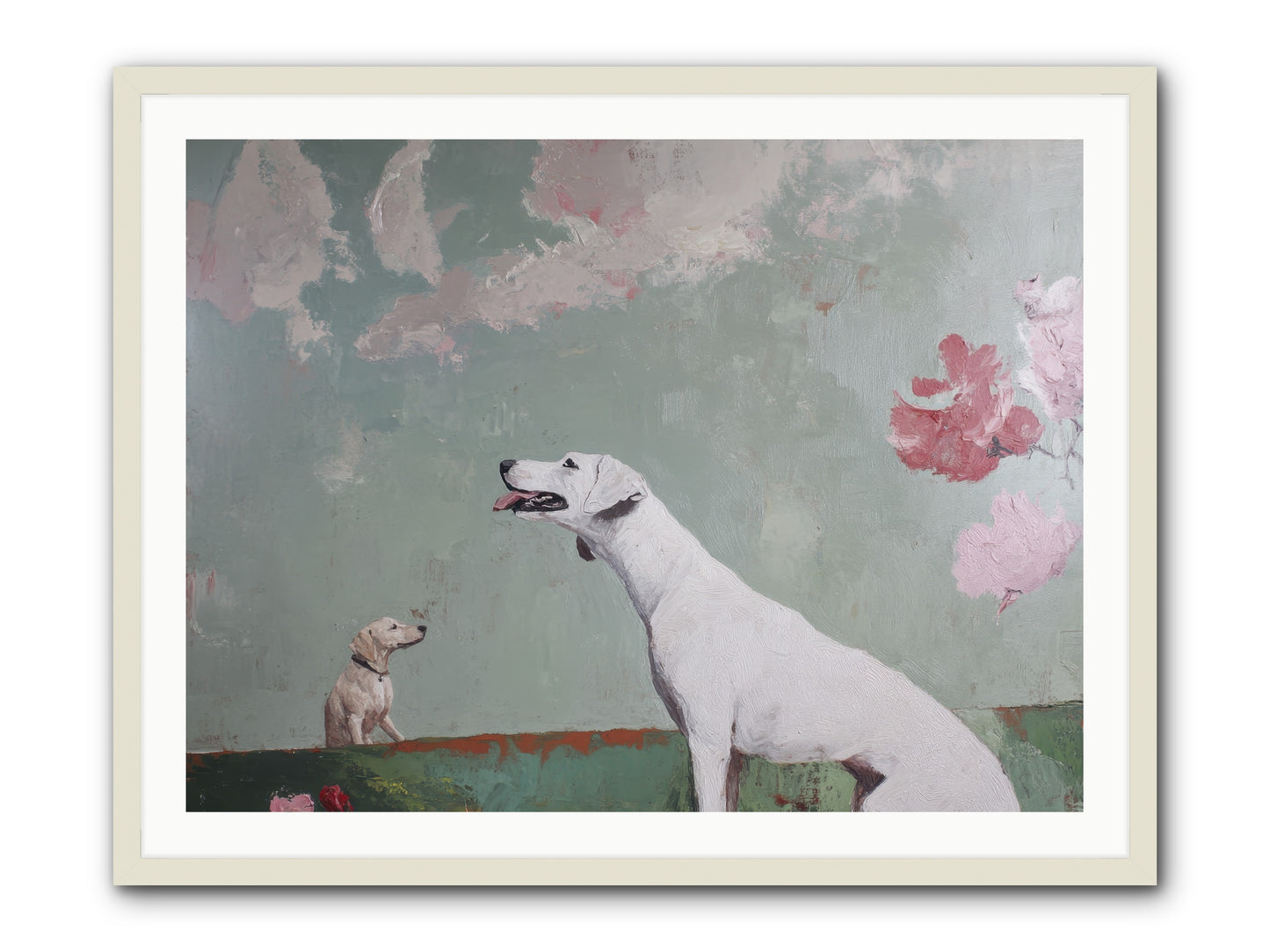 Peaceful Wisdom -- Framed Print - White 40x30