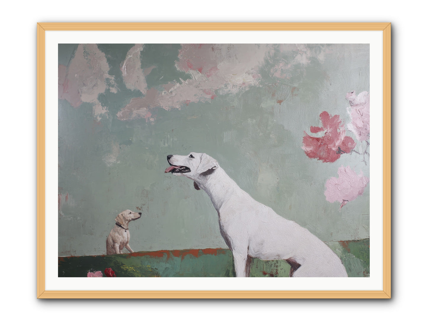 Peaceful Wisdom -- Framed Print - Natural 48x36