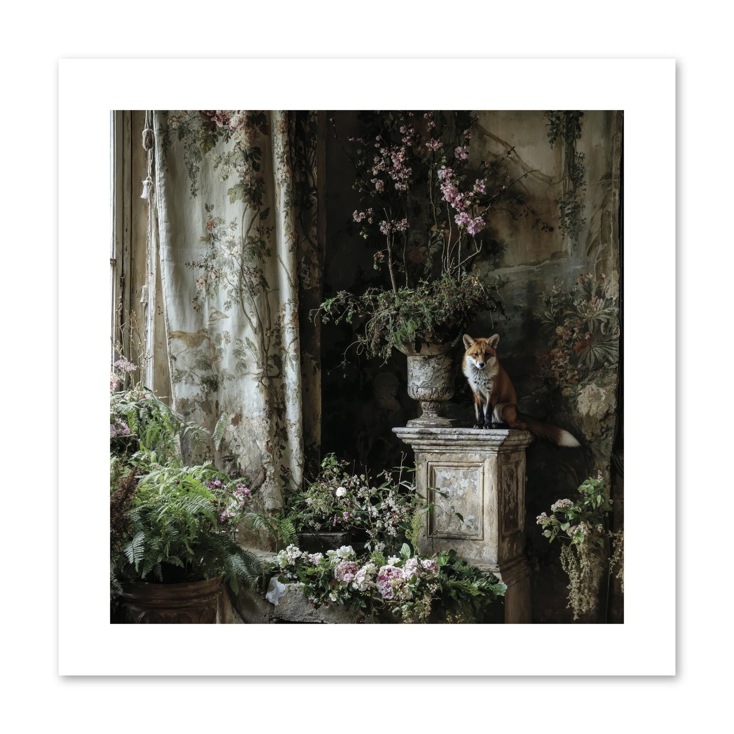 Peachleaf Sunday -- Loose Canvas Print 10x10