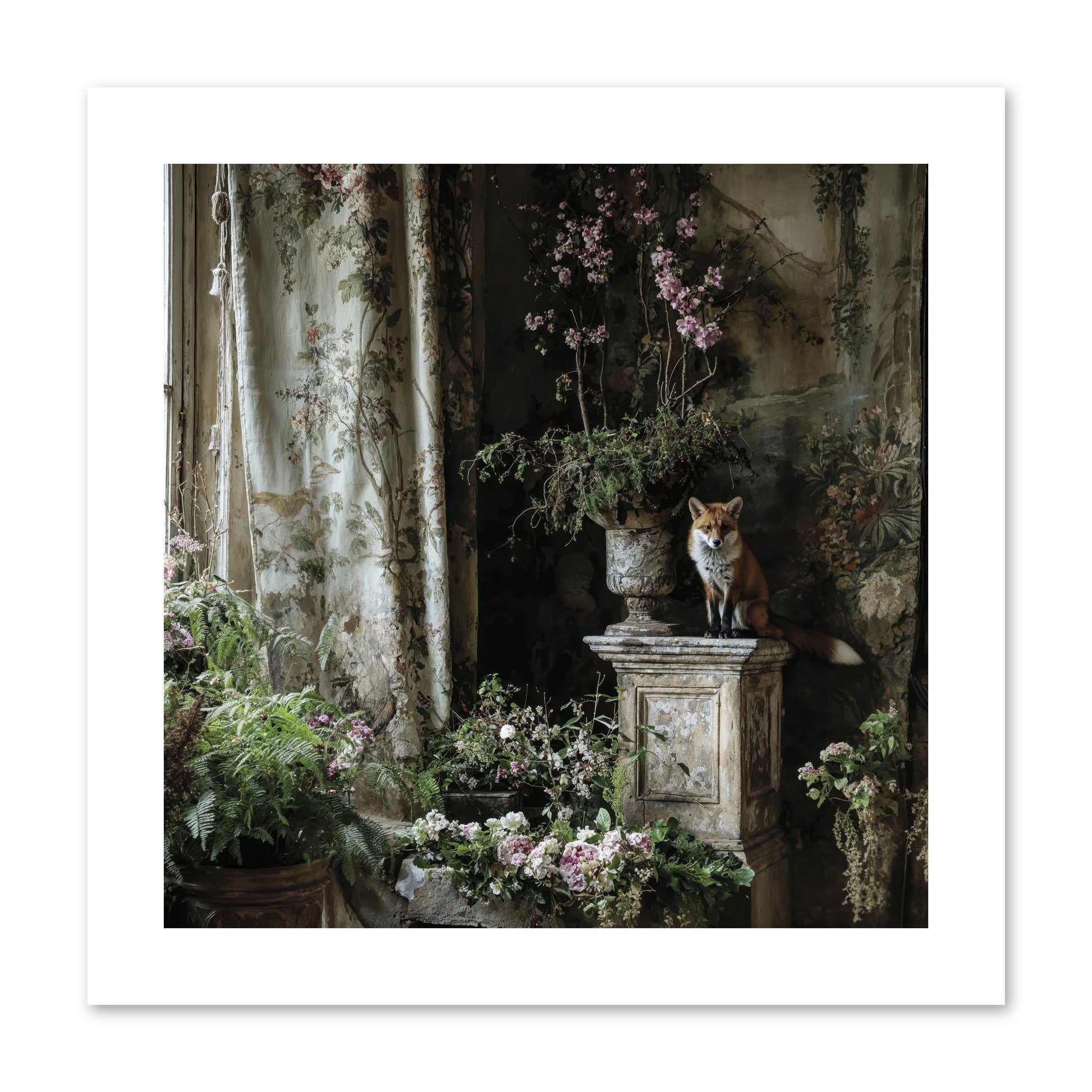 Peachleaf Sunday -- Paper Print 10x10