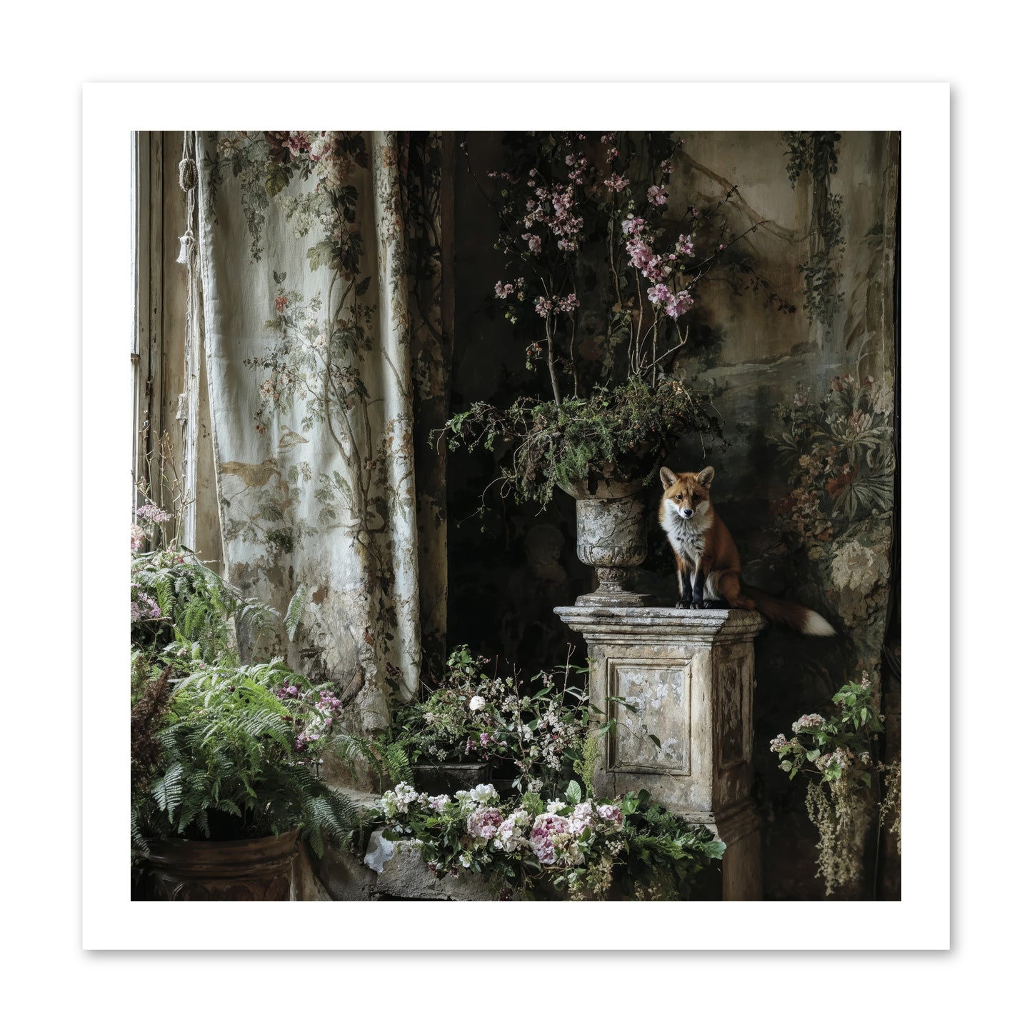 Peachleaf Sunday -- Paper Print 16x16
