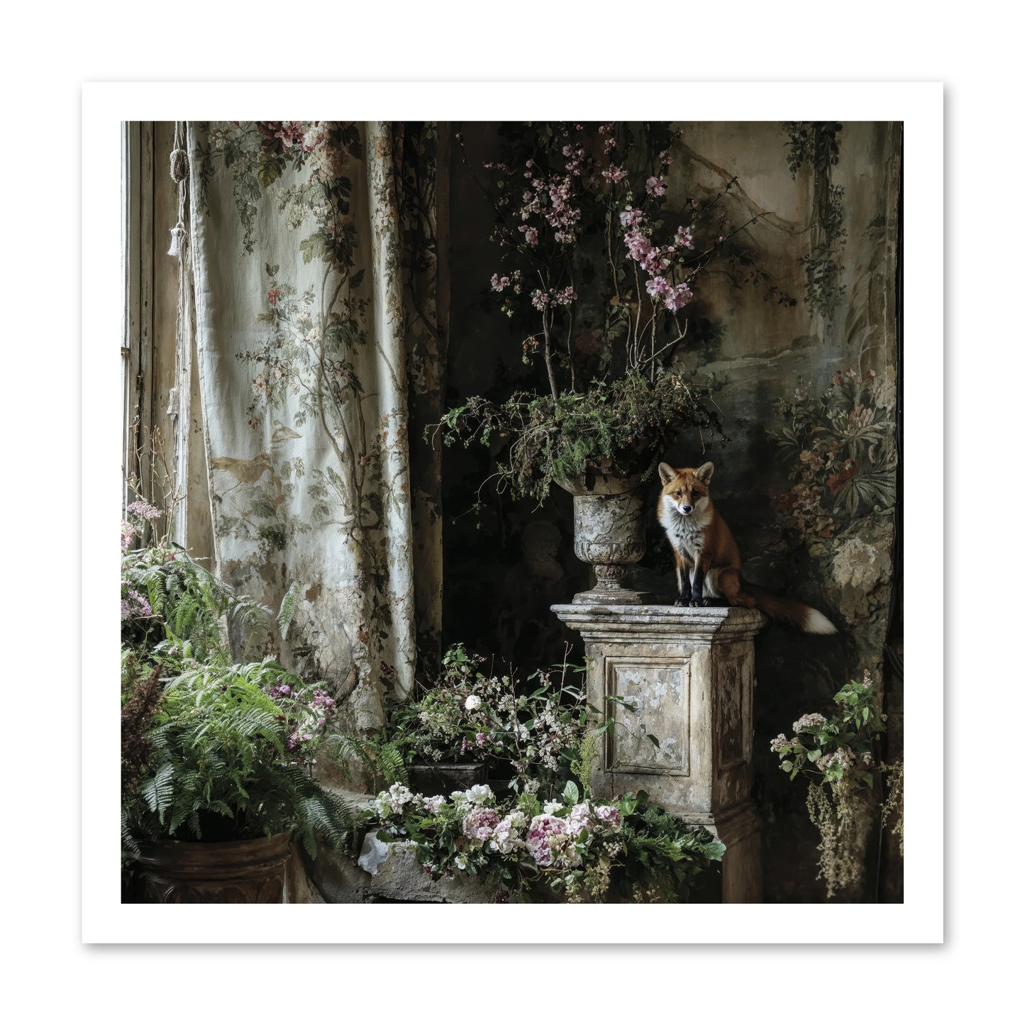 Peachleaf Sunday -- Loose Canvas Print 20x20