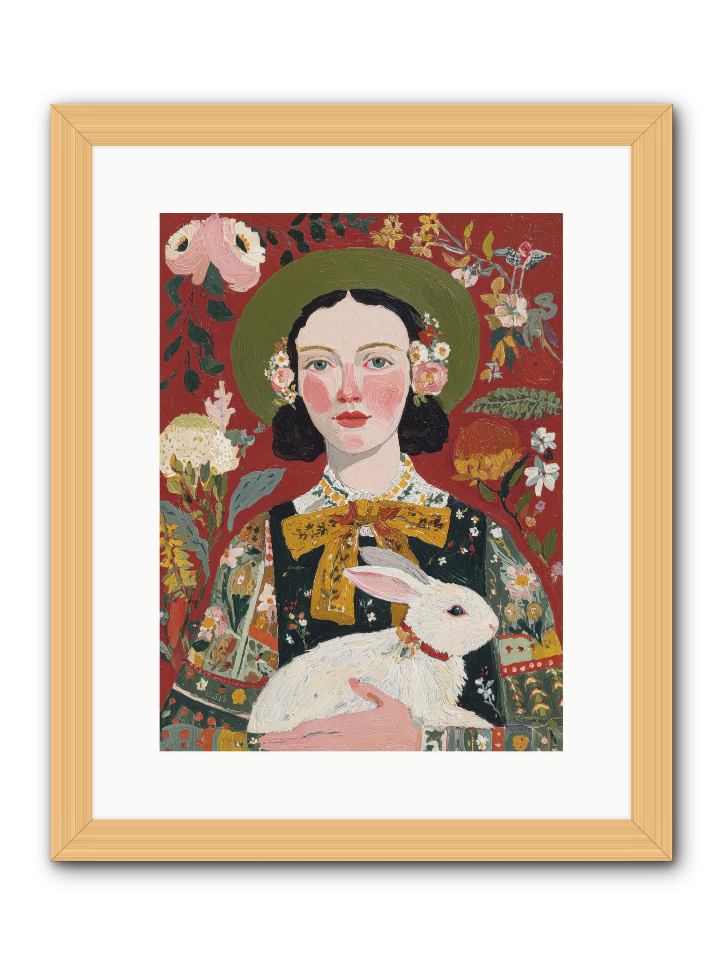 Pear Blossom Press -- Framed Print - Natural 12x16