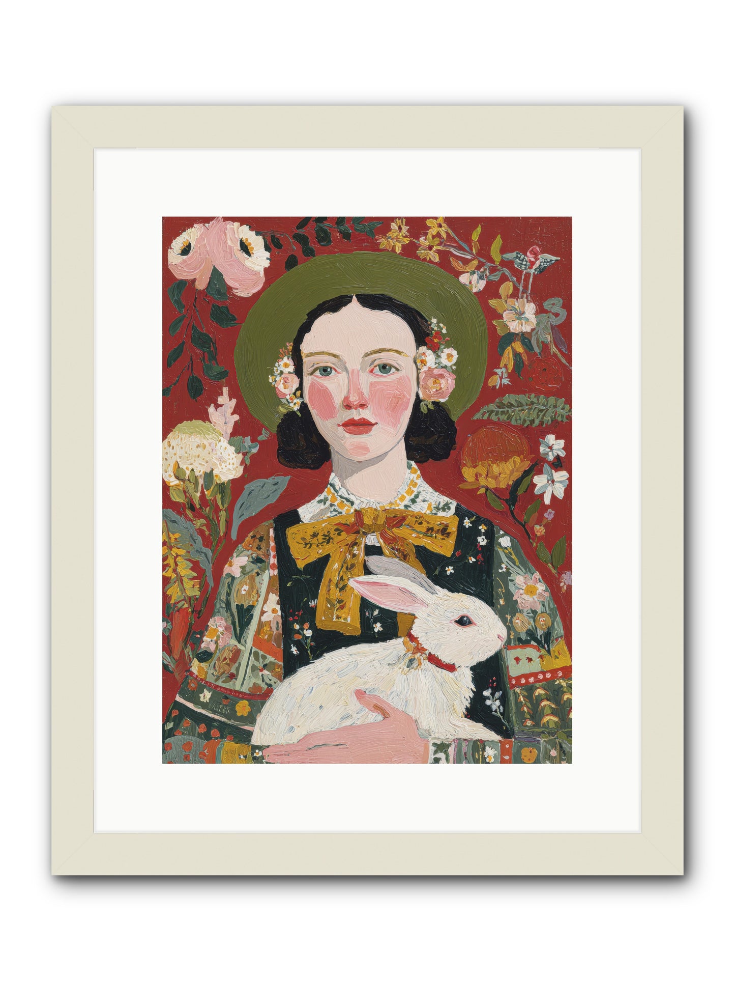 Pear Blossom Press -- Framed Print - White 12x16