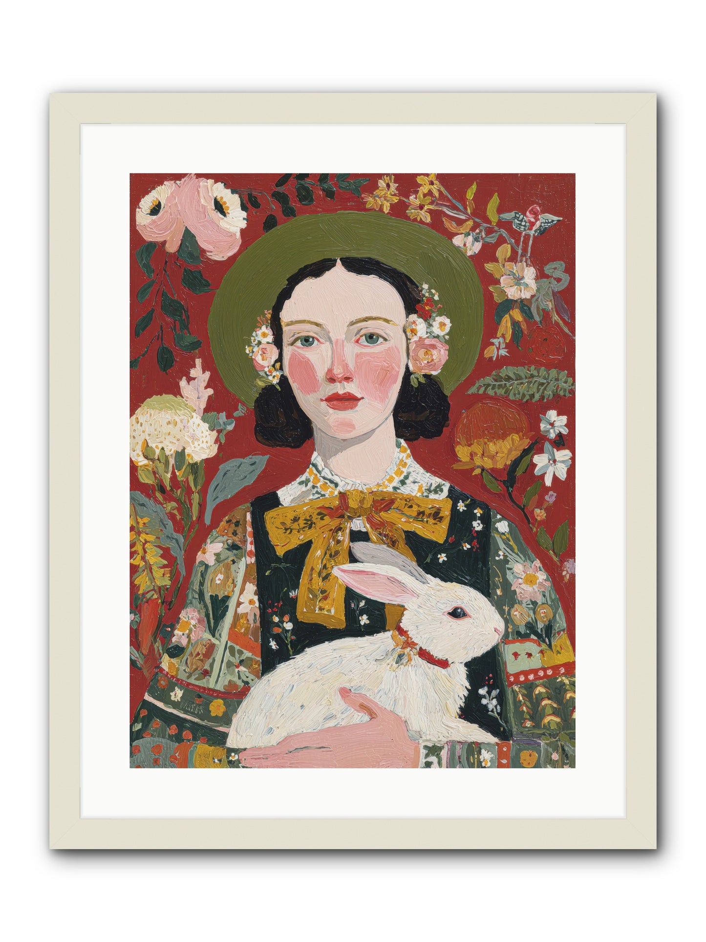 Pear Blossom Press -- Framed Print - White 18x24