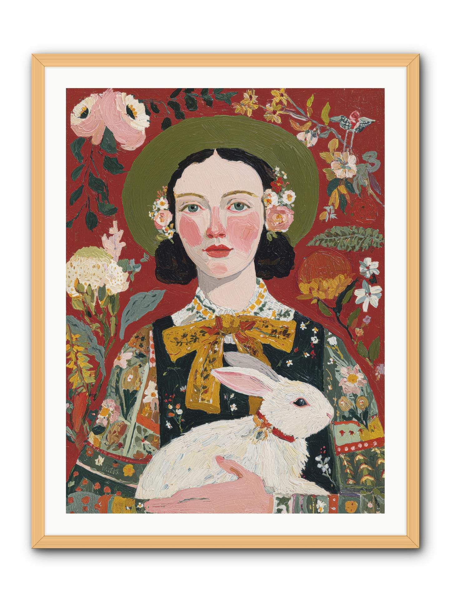 Pear Blossom Press -- Framed Print - Natural 30x40