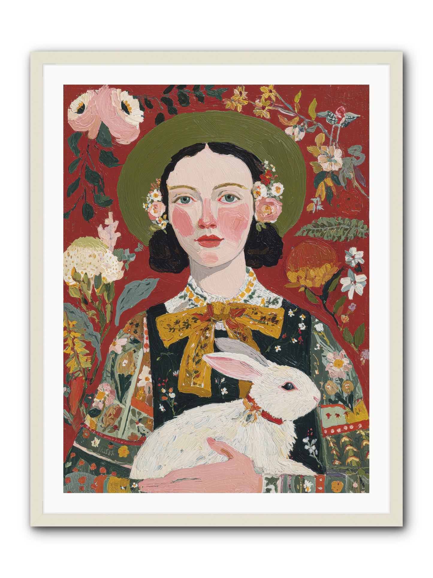 Pear Blossom Press -- Framed Print - White 30x40