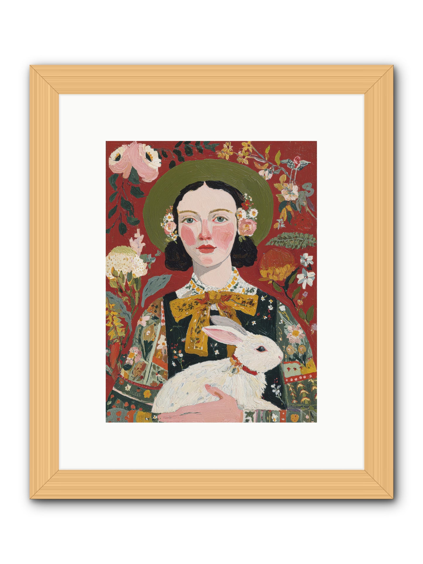 Pear Blossom Press -- Framed Print - Natural 9x12